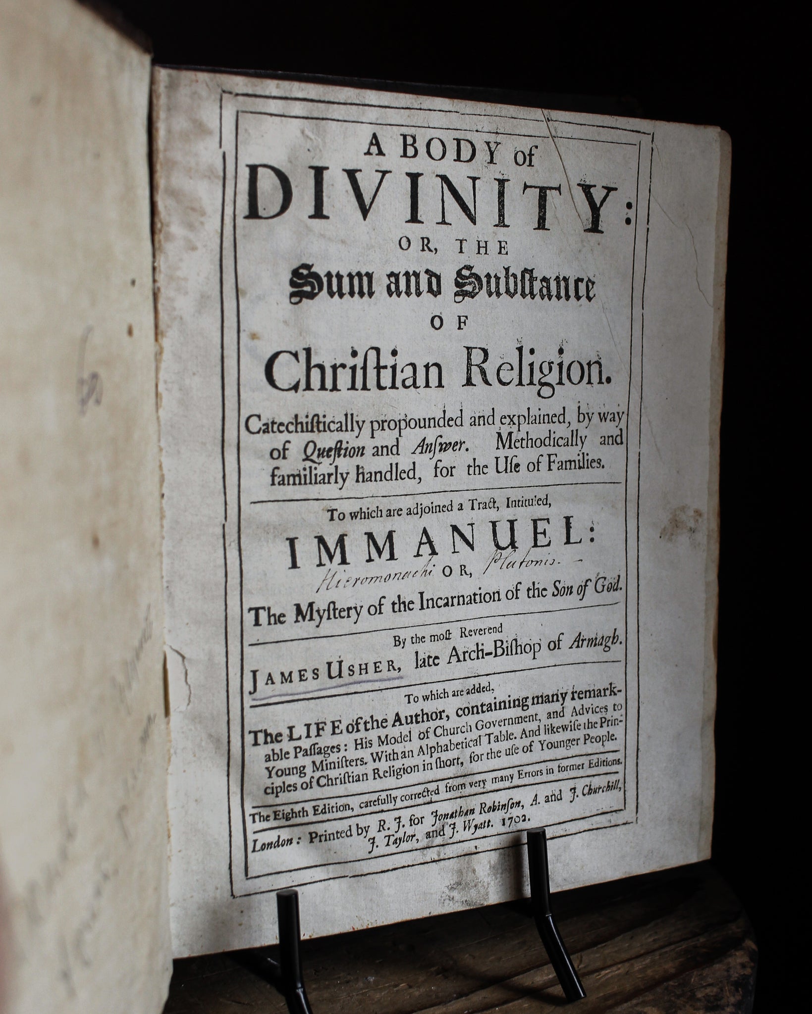 A Body Of Divinity or The Sum and Substance of Christian Religion, James Usher, Printed 1702