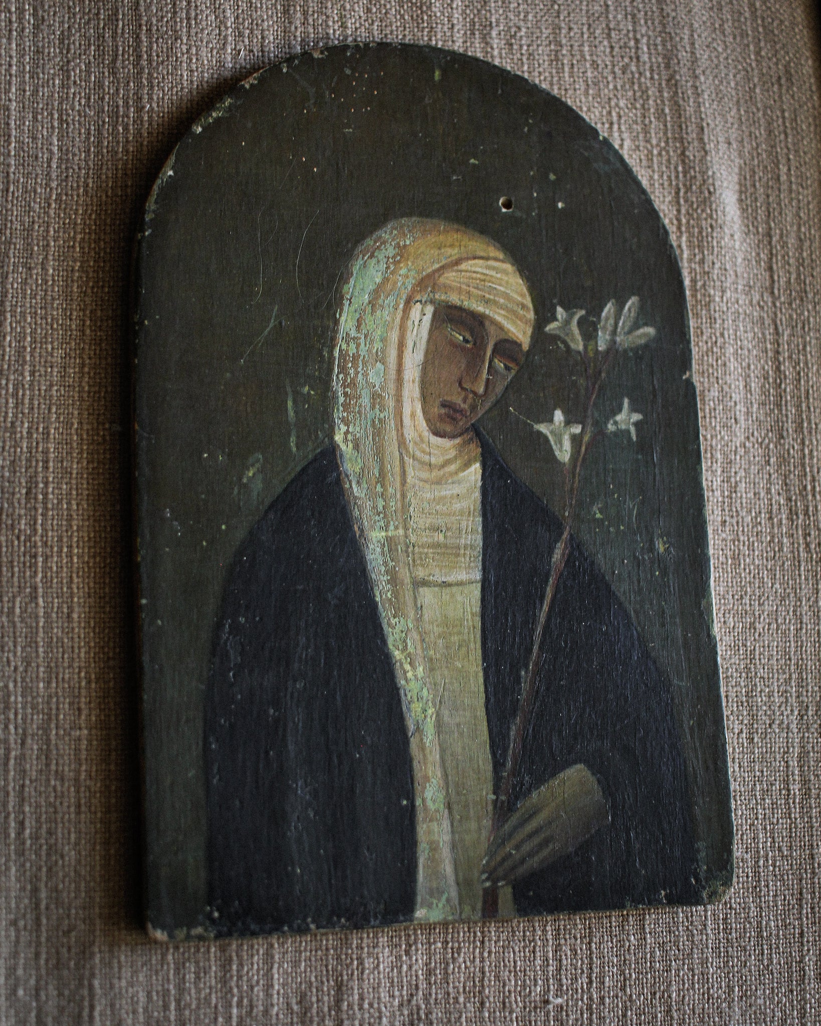 Saint Catherine, Follower of Andrea Vanni, Tempera on Panel