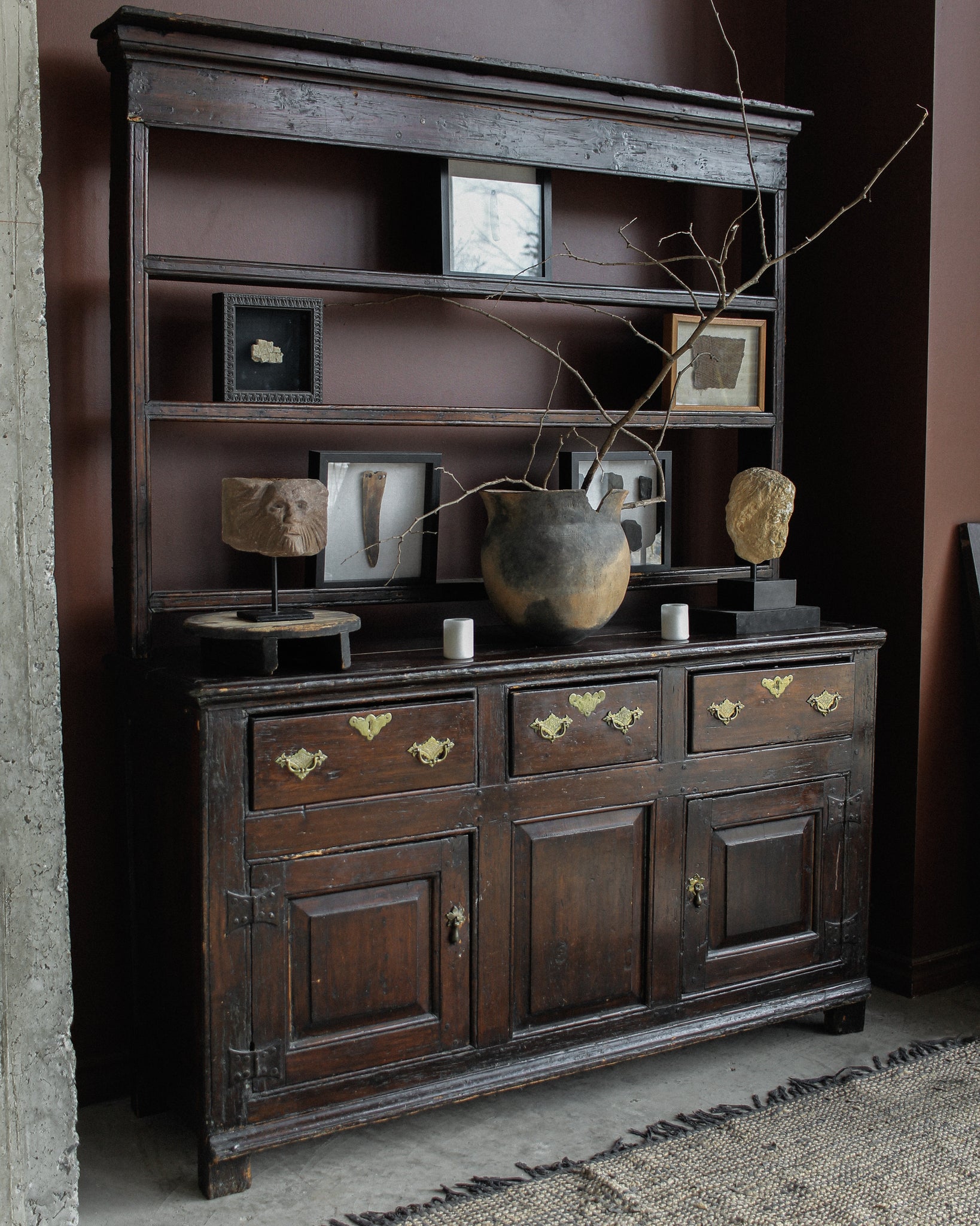 Early George I Dresser with Plate Rack