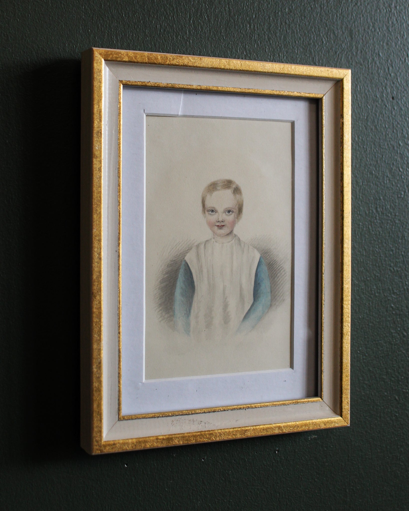 Charcoal and Watercolour of Boy