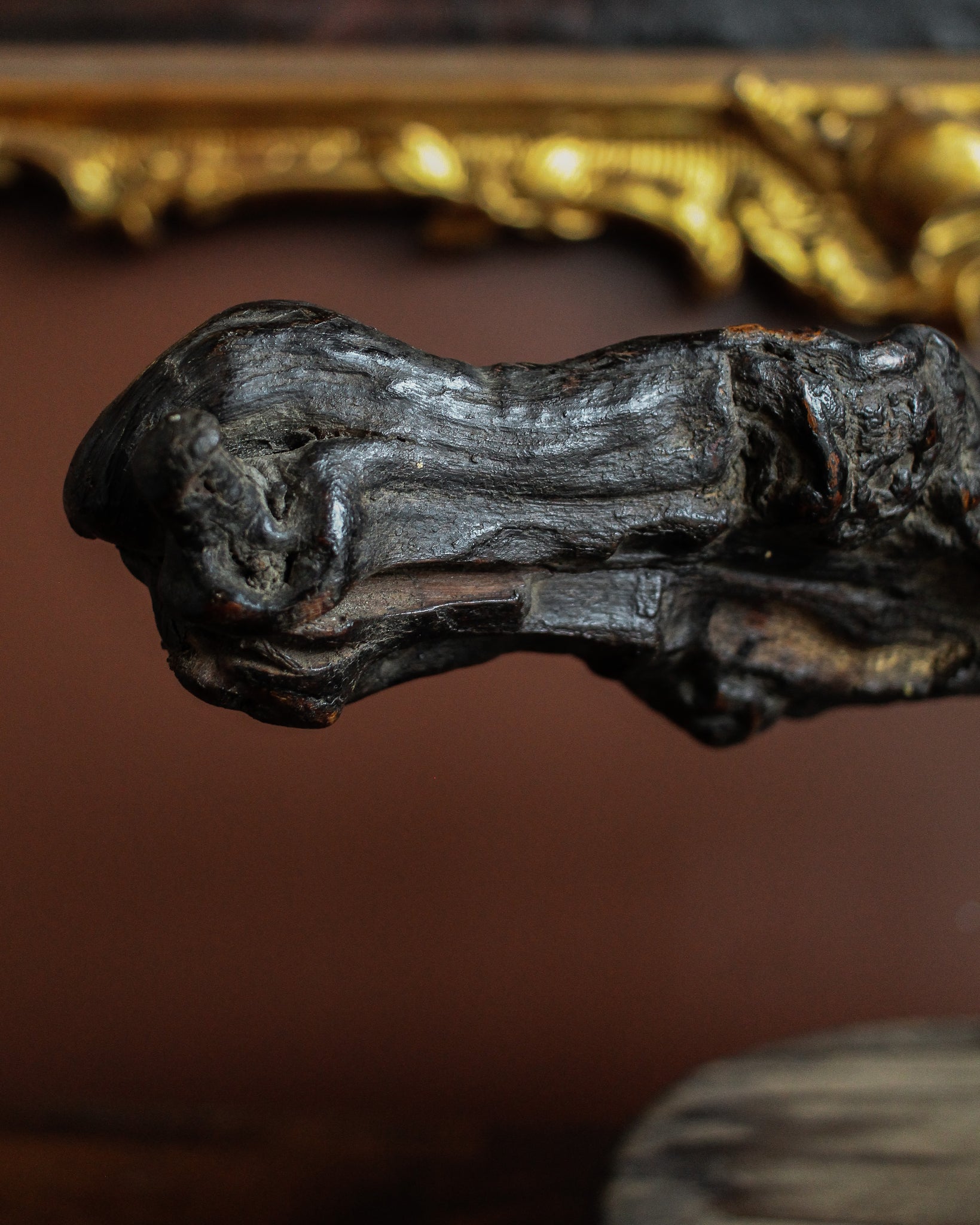 Late 16th Century Witches “Hag Stick” on Stand