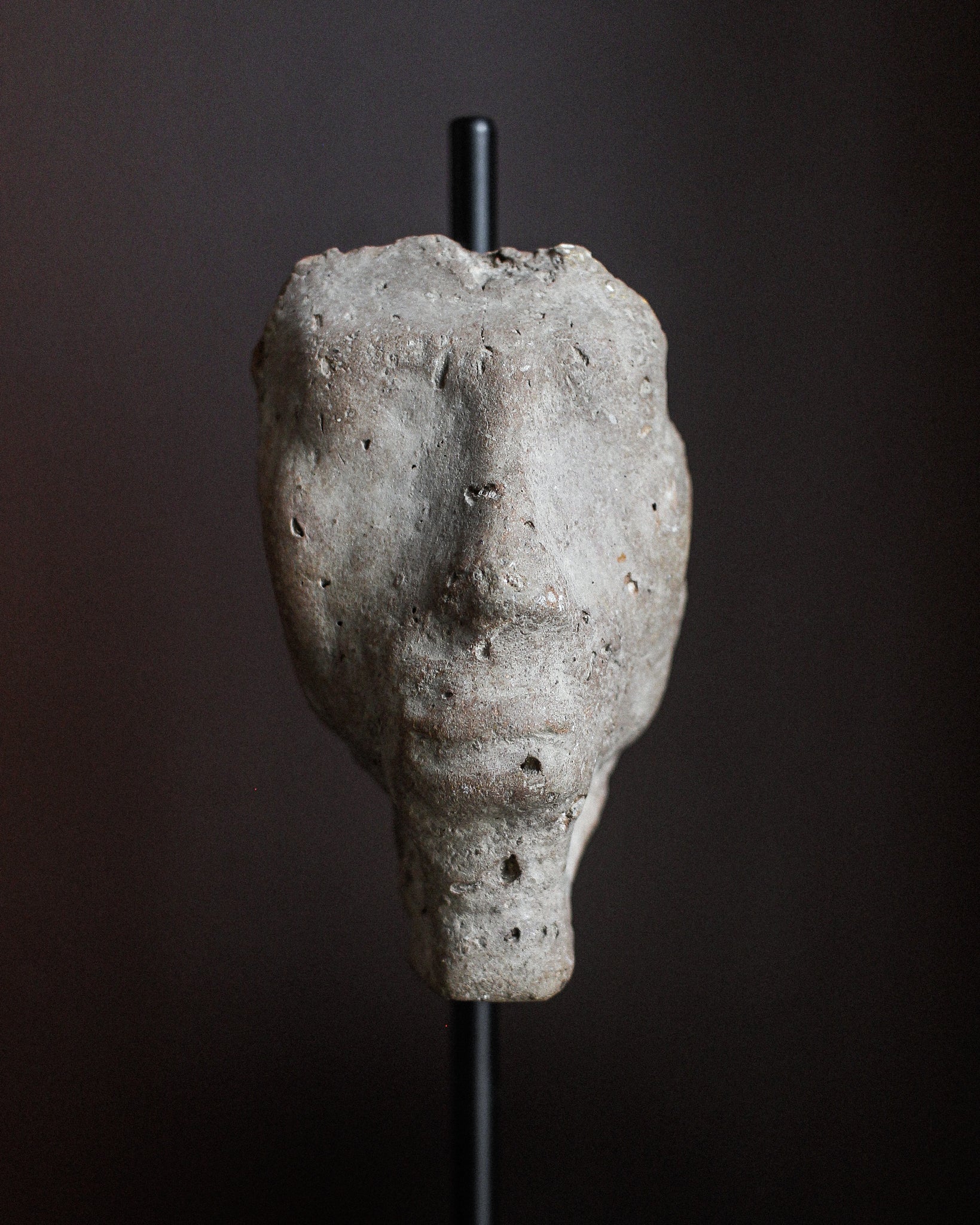 New Kingdom Pharaonic Head on Stand