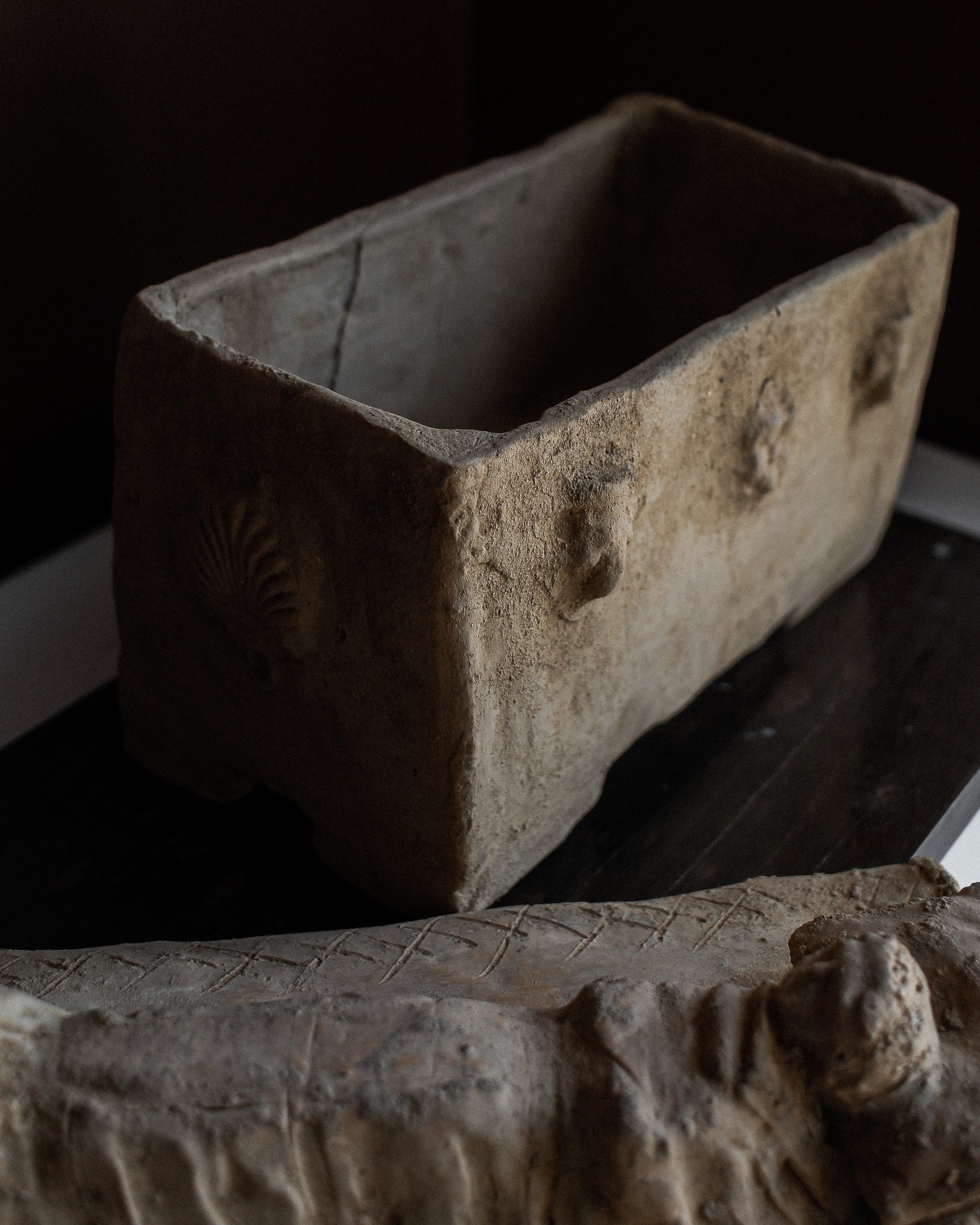 Etruscan Terracotta Cinerary Casket Urn