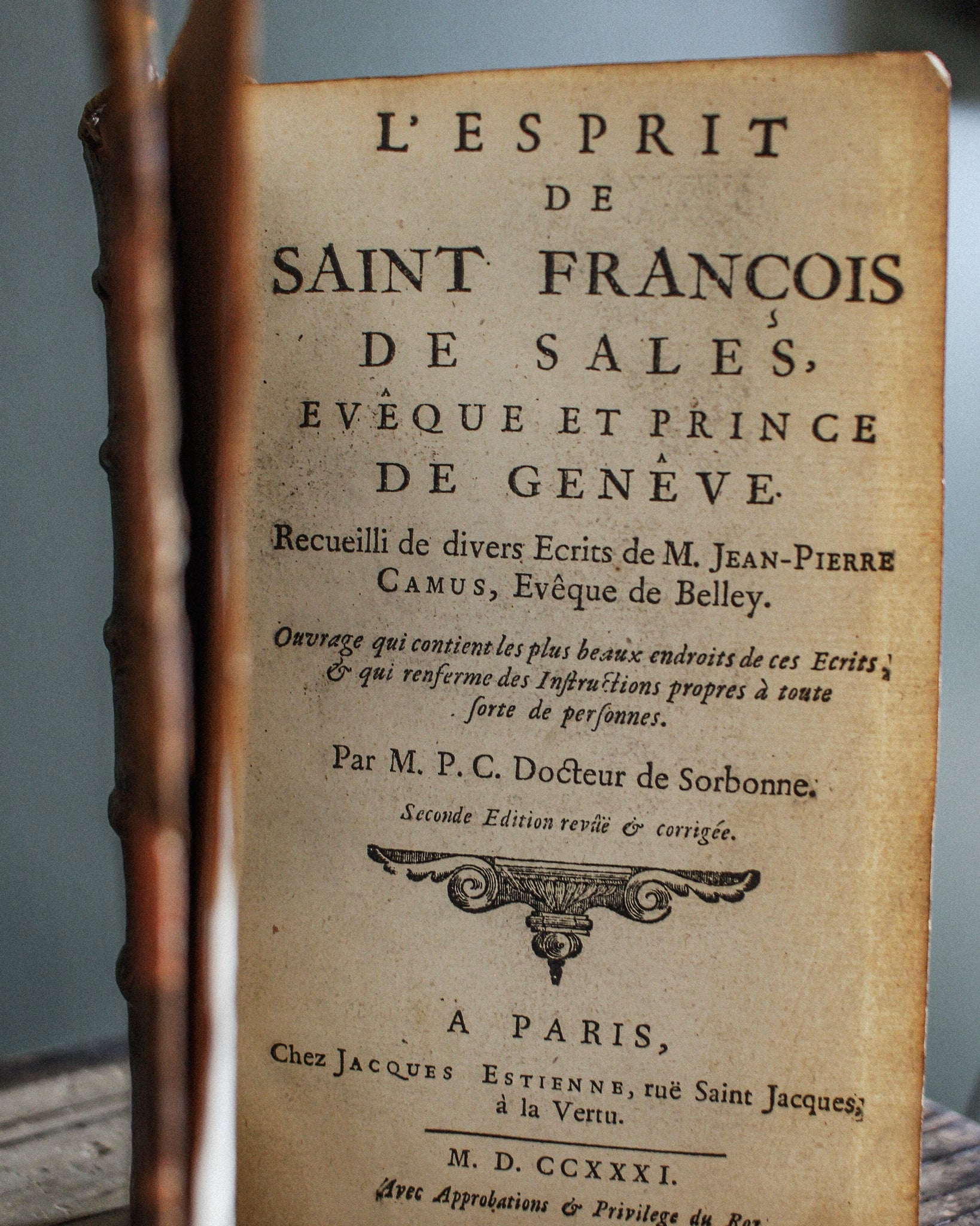 The Spirit of Saint Francis, Leather and Gilt Bound, 1731