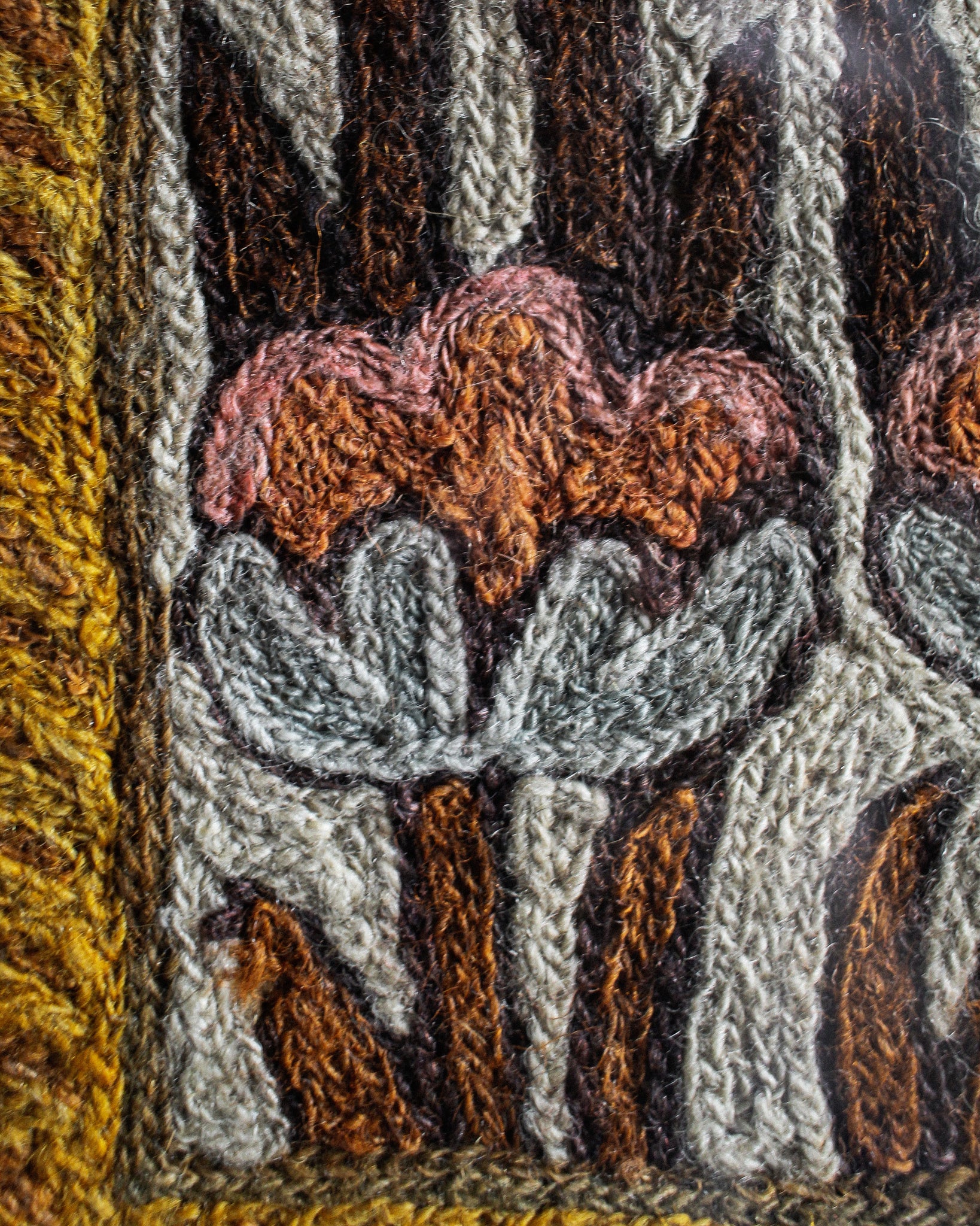 18th Century English Crewelwork Textile in Frame