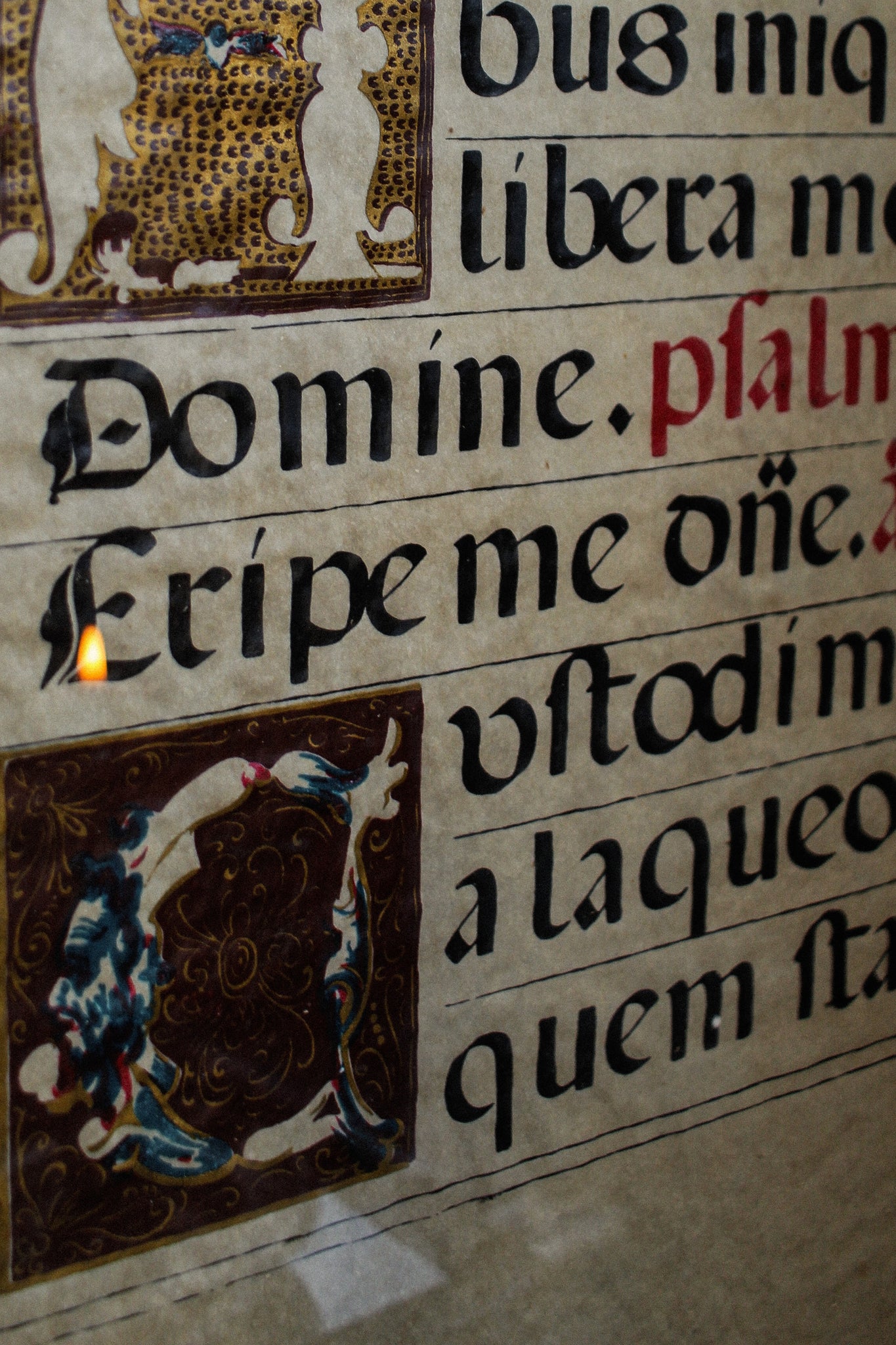 Early 16th Century Vellum Manuscript in Frame