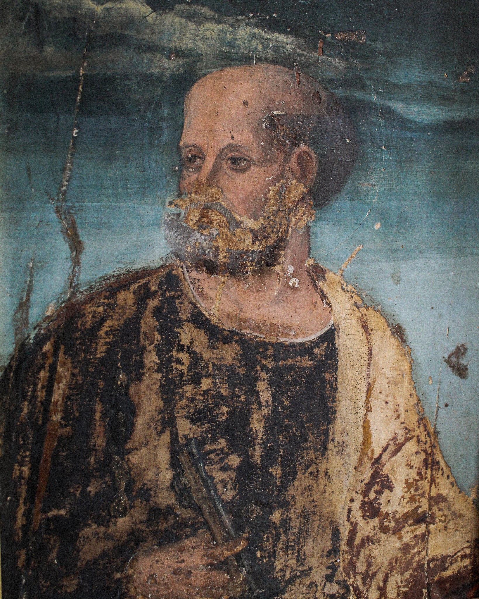 Saint Peter, Oil on Cradled Panel, Circle of Andrea Mantegna (1431 - 1506)