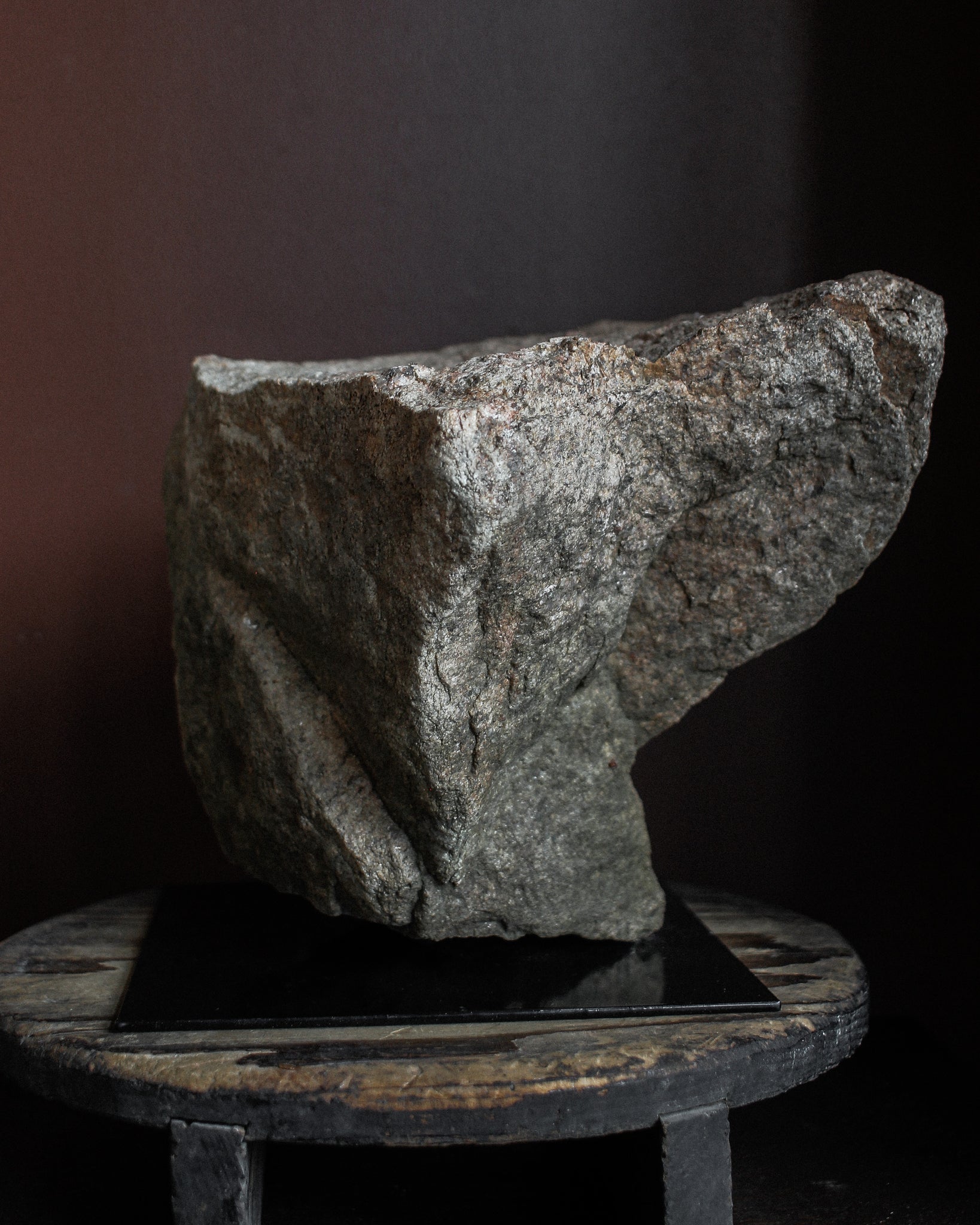 18th Century Rough Marble Architectural Fragment on Stand
