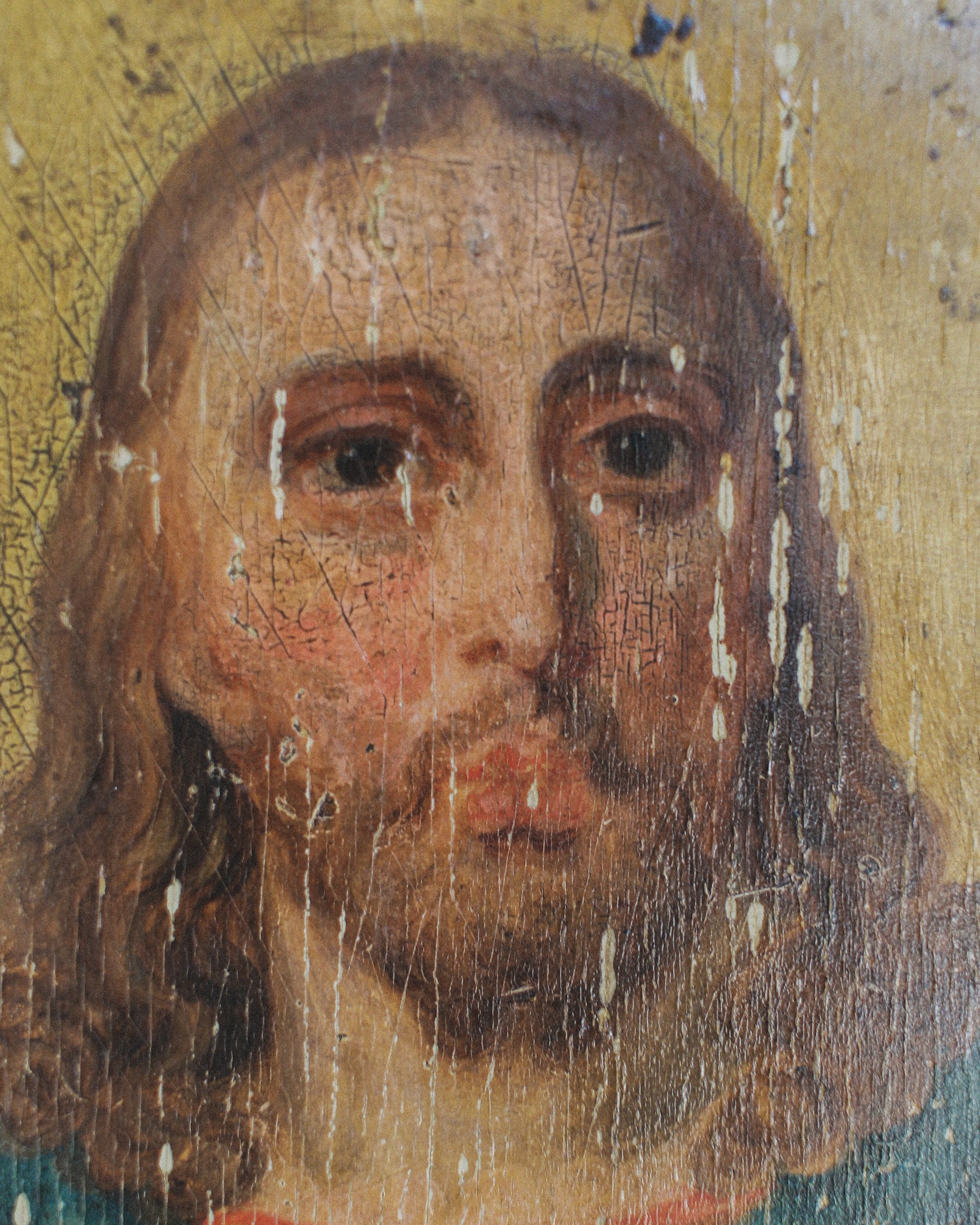 Egg Gesso Icon of Christ
