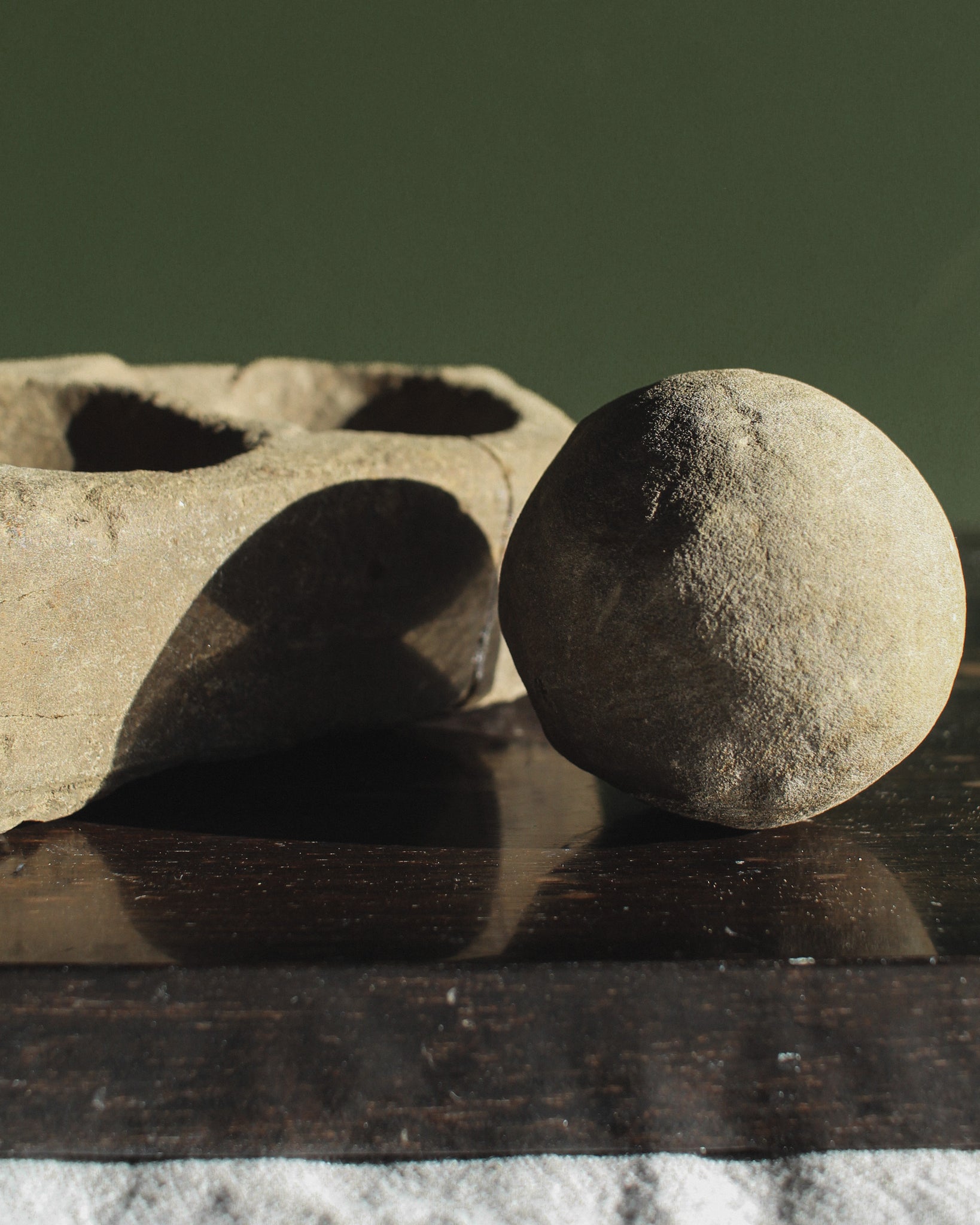 Archaic Period Mano and Metate Ball Stone