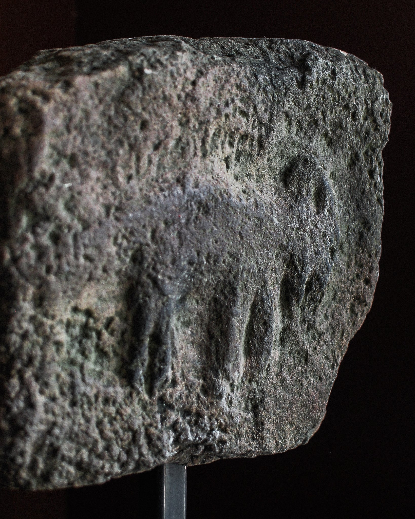 Iron Age Scottish Stone Carving of a Fox on Stand