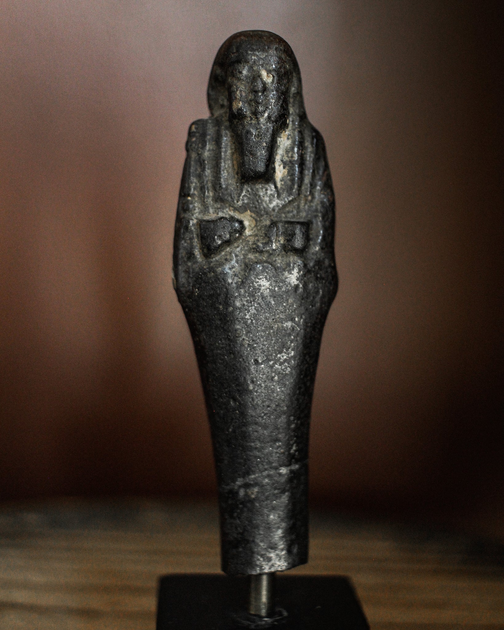 Black Basalt Late Period Egyptian Ushabti
