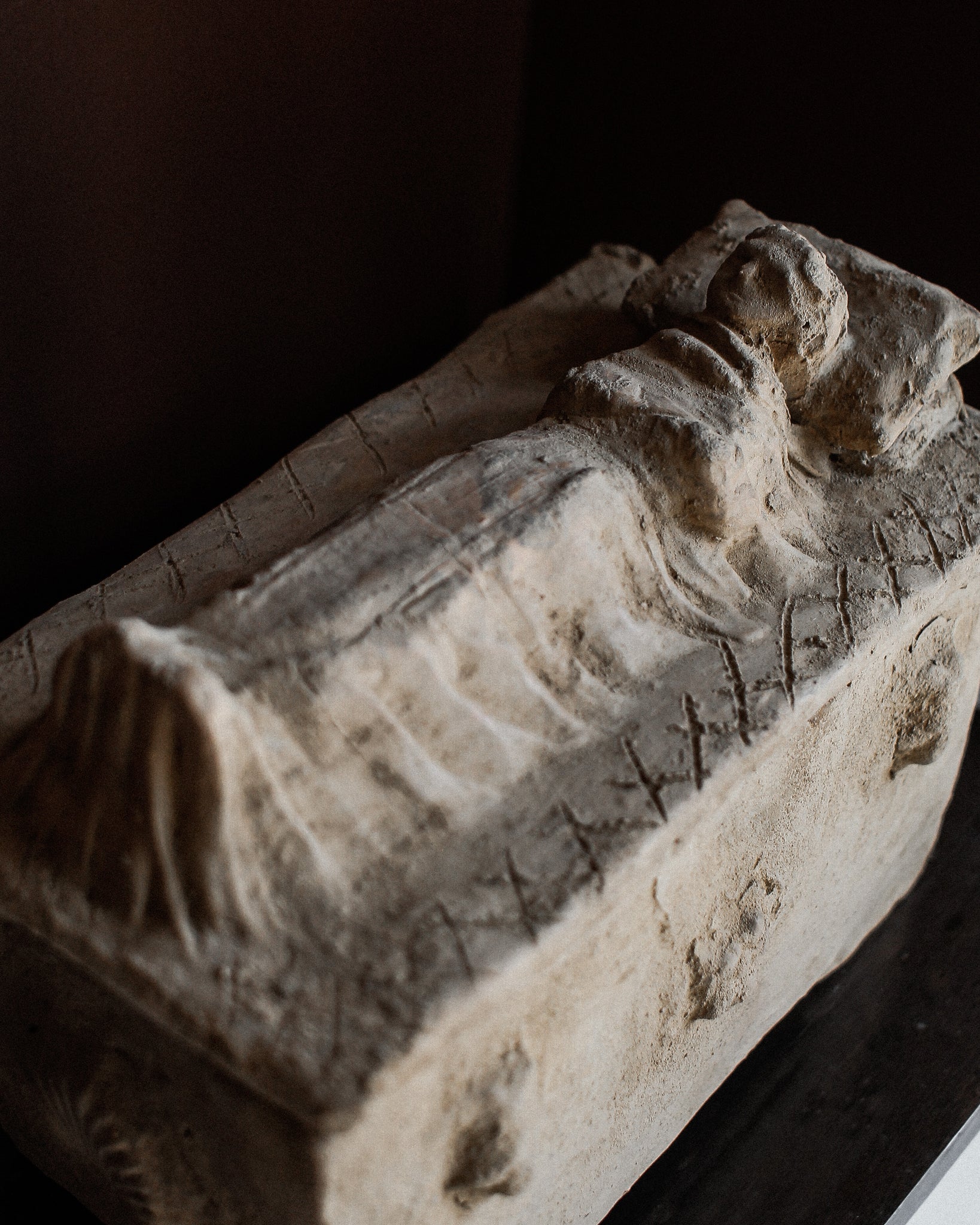 Etruscan Terracotta Cinerary Casket Urn