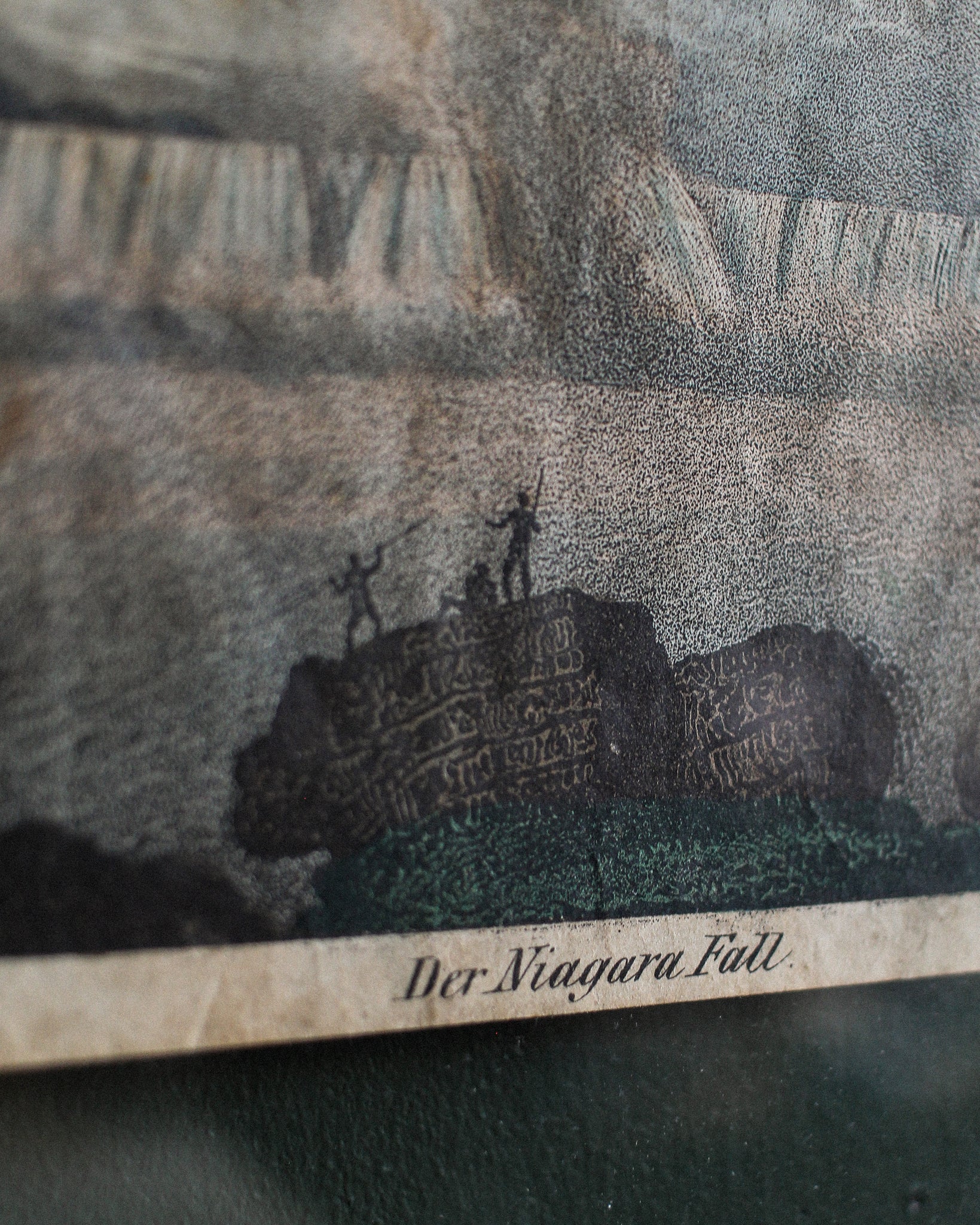 “Der Niagara Falls” Coloured Engraving, 1831, Germany