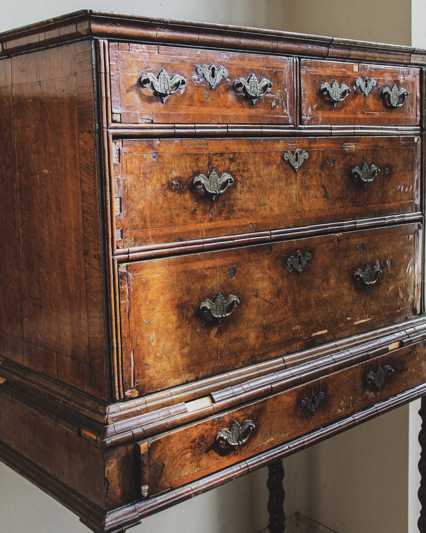 William and Mary Chest on Stand