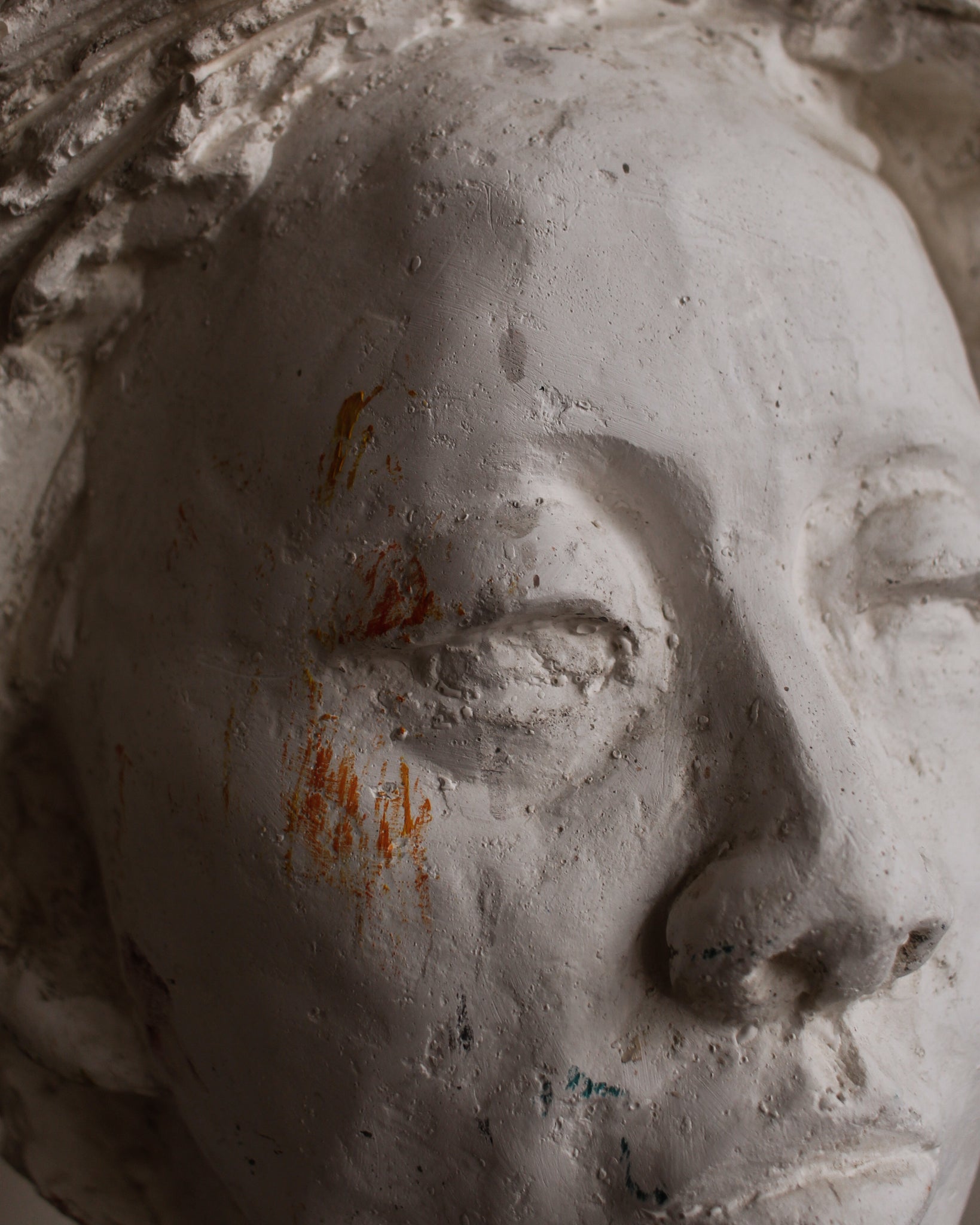 Naive Plaster Bust