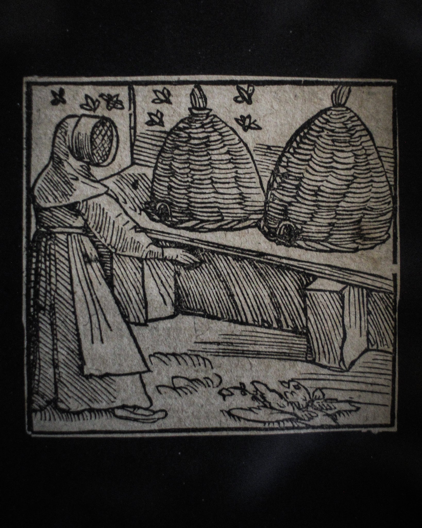 The Beekeeper Woodblock Print, 1550, Germany
