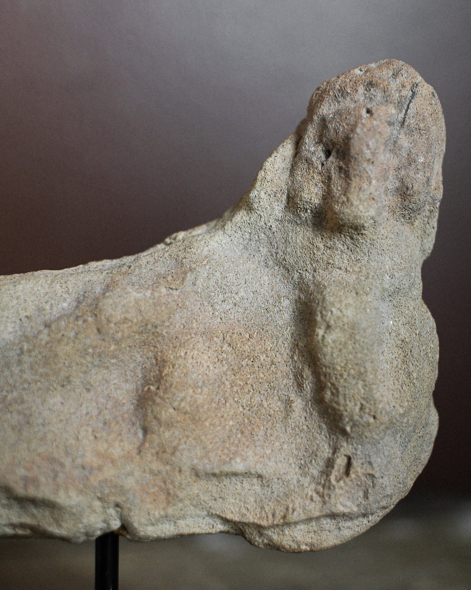 Parthian Reclining Terracotta Figure on Stand