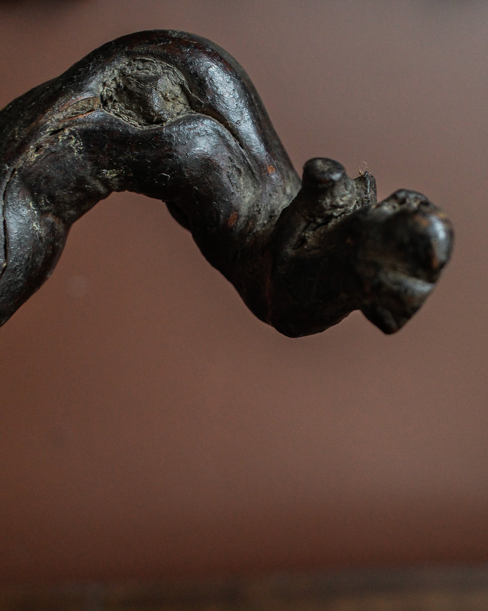 Late 16th Century Witches “Hag Stick” on Stand