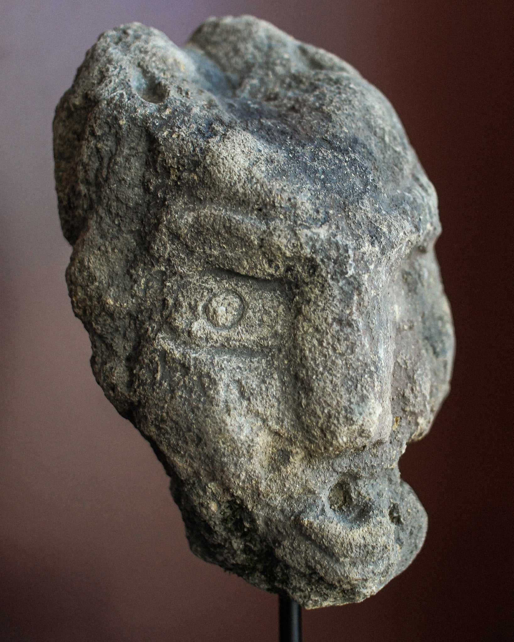 14th Century Stone Grotesque Head