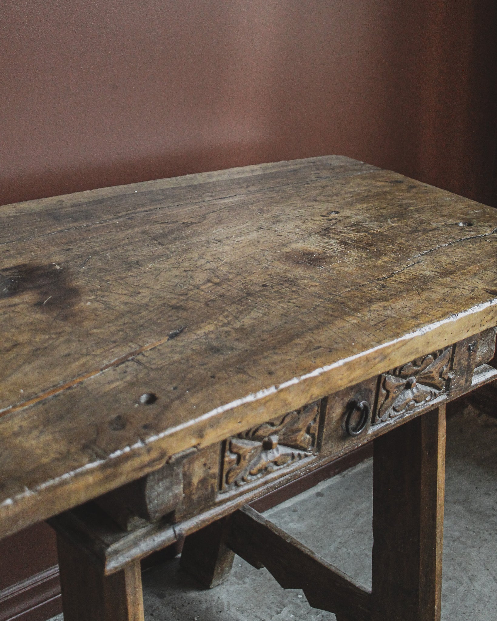 Carved Spanish Work Console Table