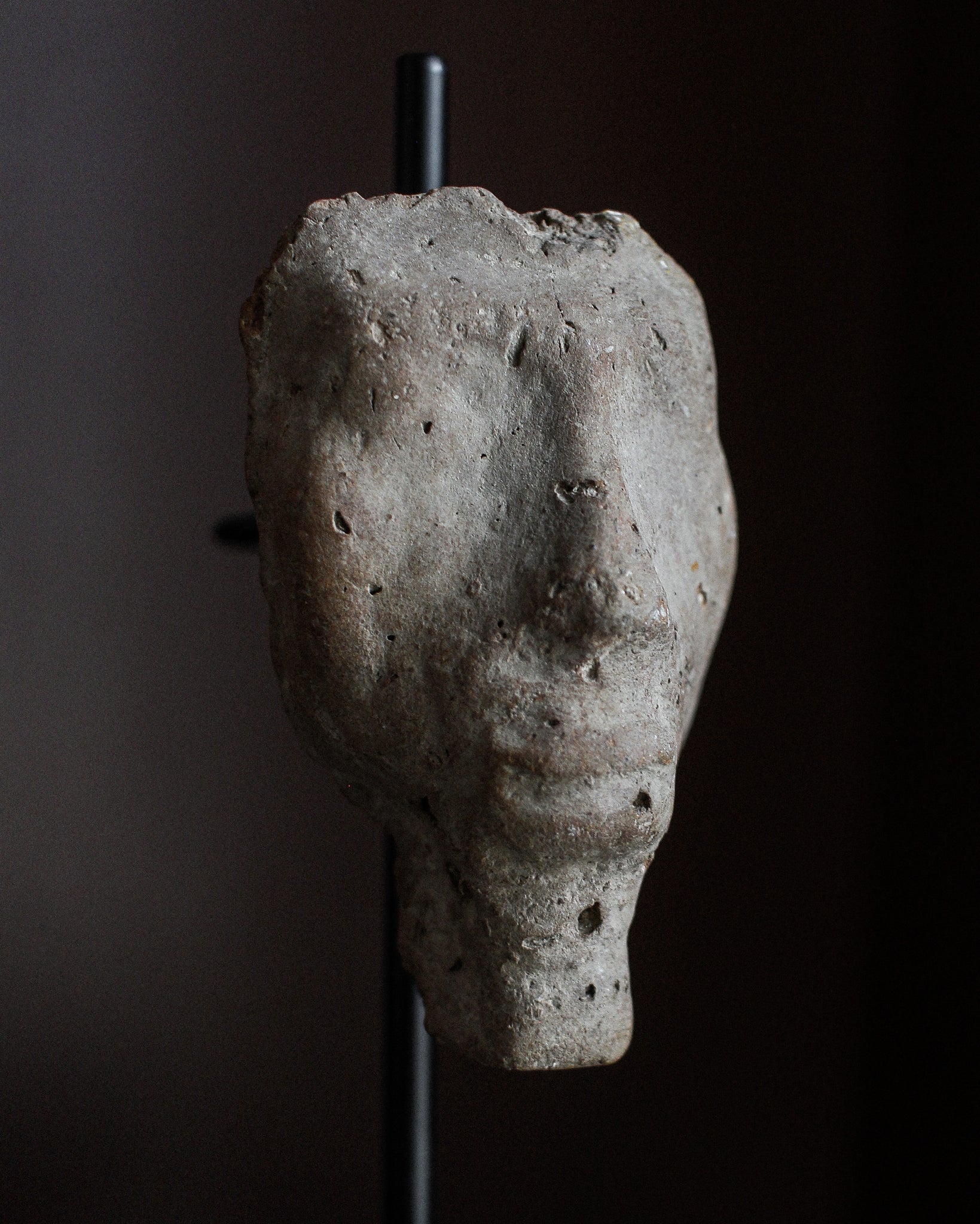 New Kingdom Pharaonic Head on Stand