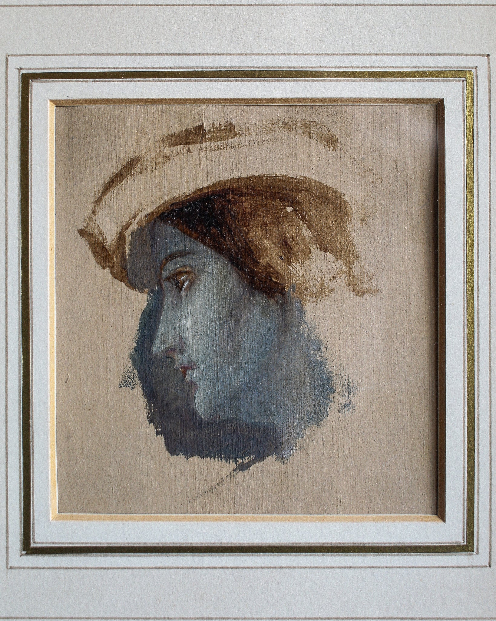Profile Study of a Young Lady, William Charles Ross (1794 - 1860), Watercolour on Paper
