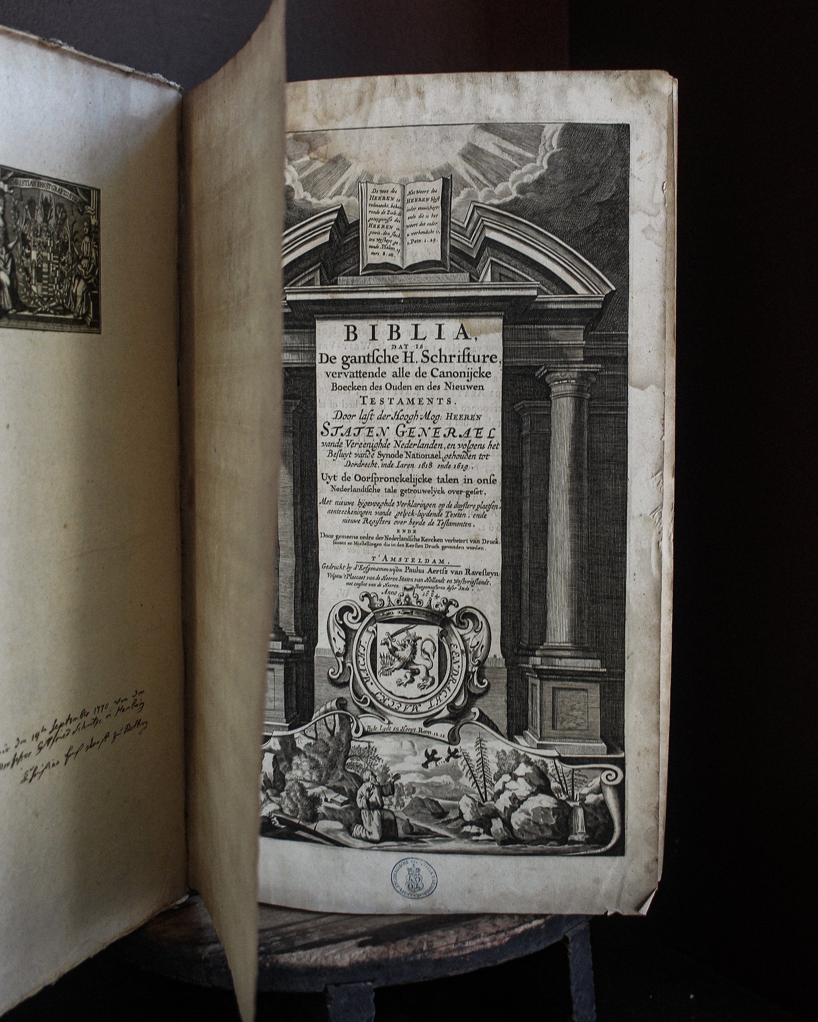 Monumental 17th Century Dutch Bible