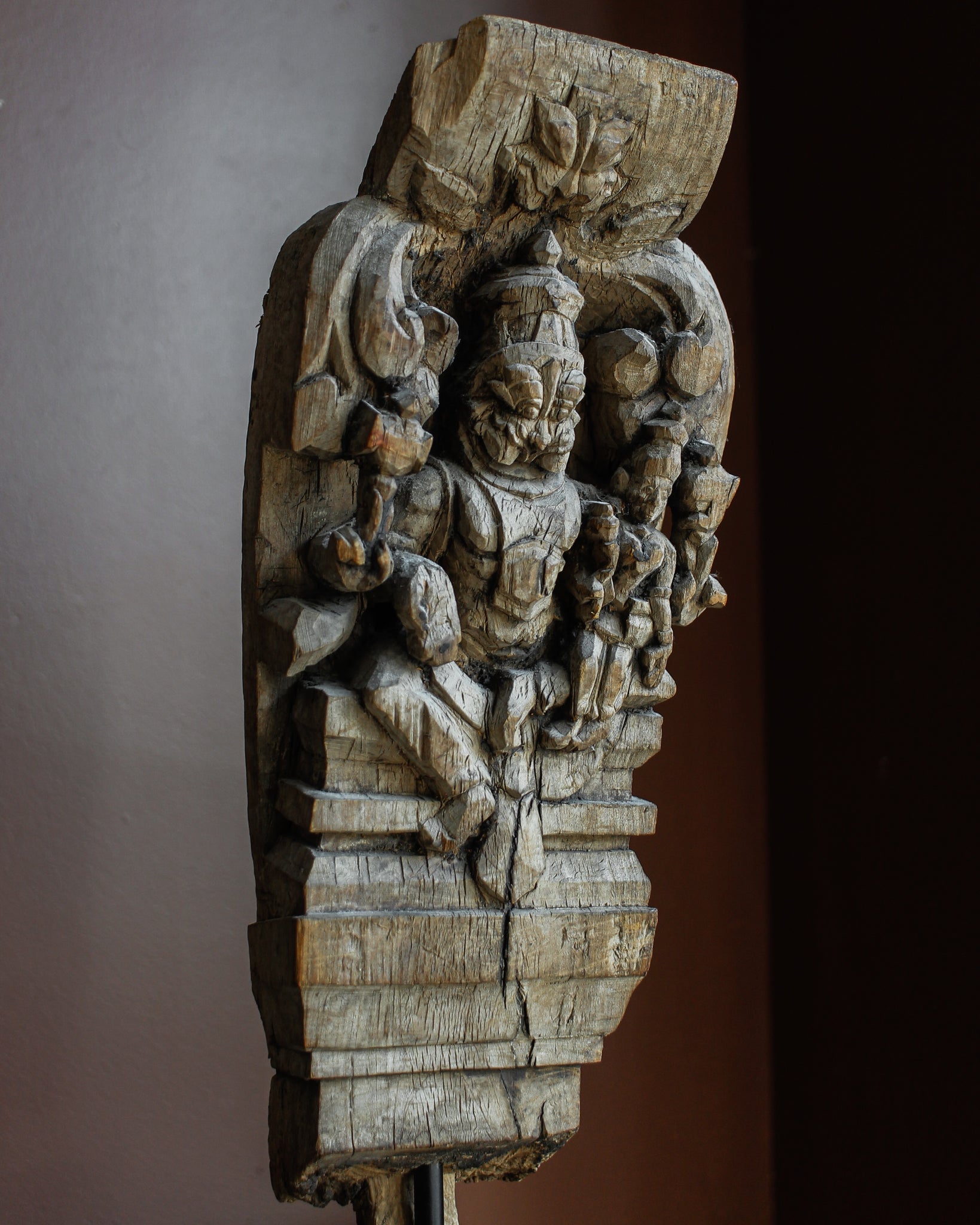 Kirtimukha Temple Carving on Stand