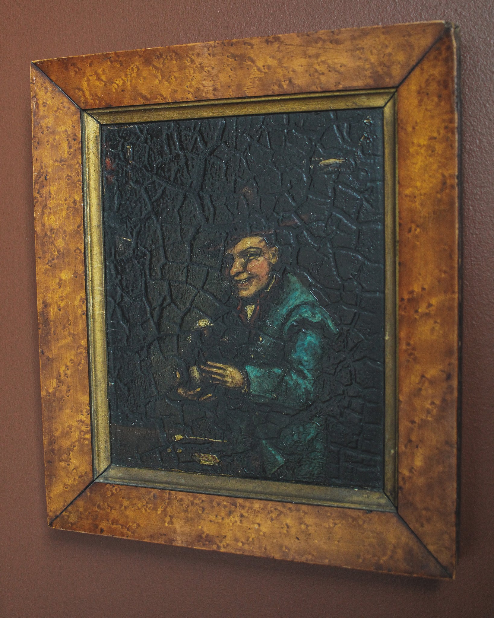Grotesque Alchemist, Attr. to David Teniers the Younger, Oil on Board