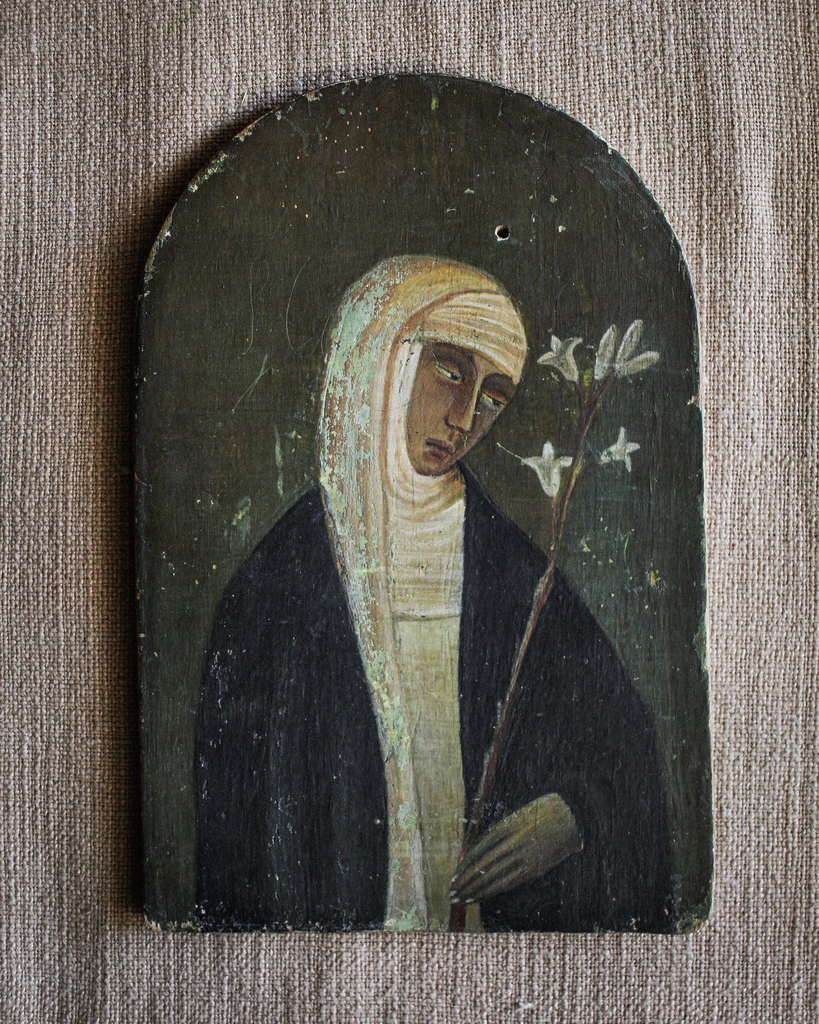 Saint Catherine, Follower of Andrea Vanni, Tempera on Panel