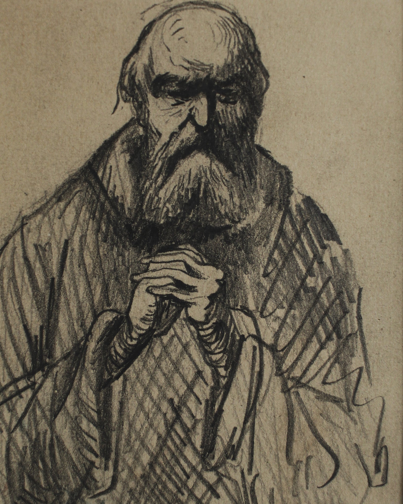 Sketch of Bearded Man