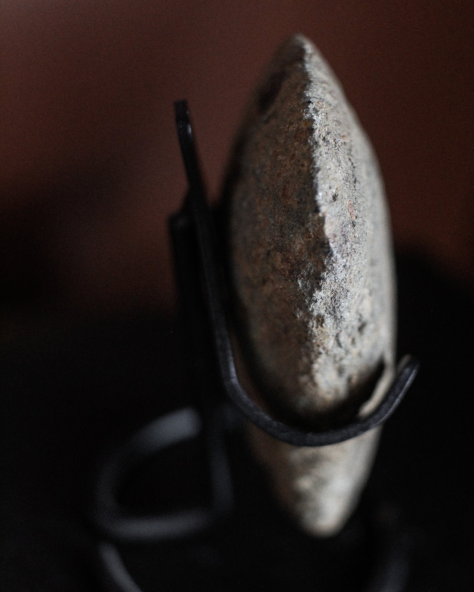 Neolithic Yorkshire Pecked Axe Head on Stand