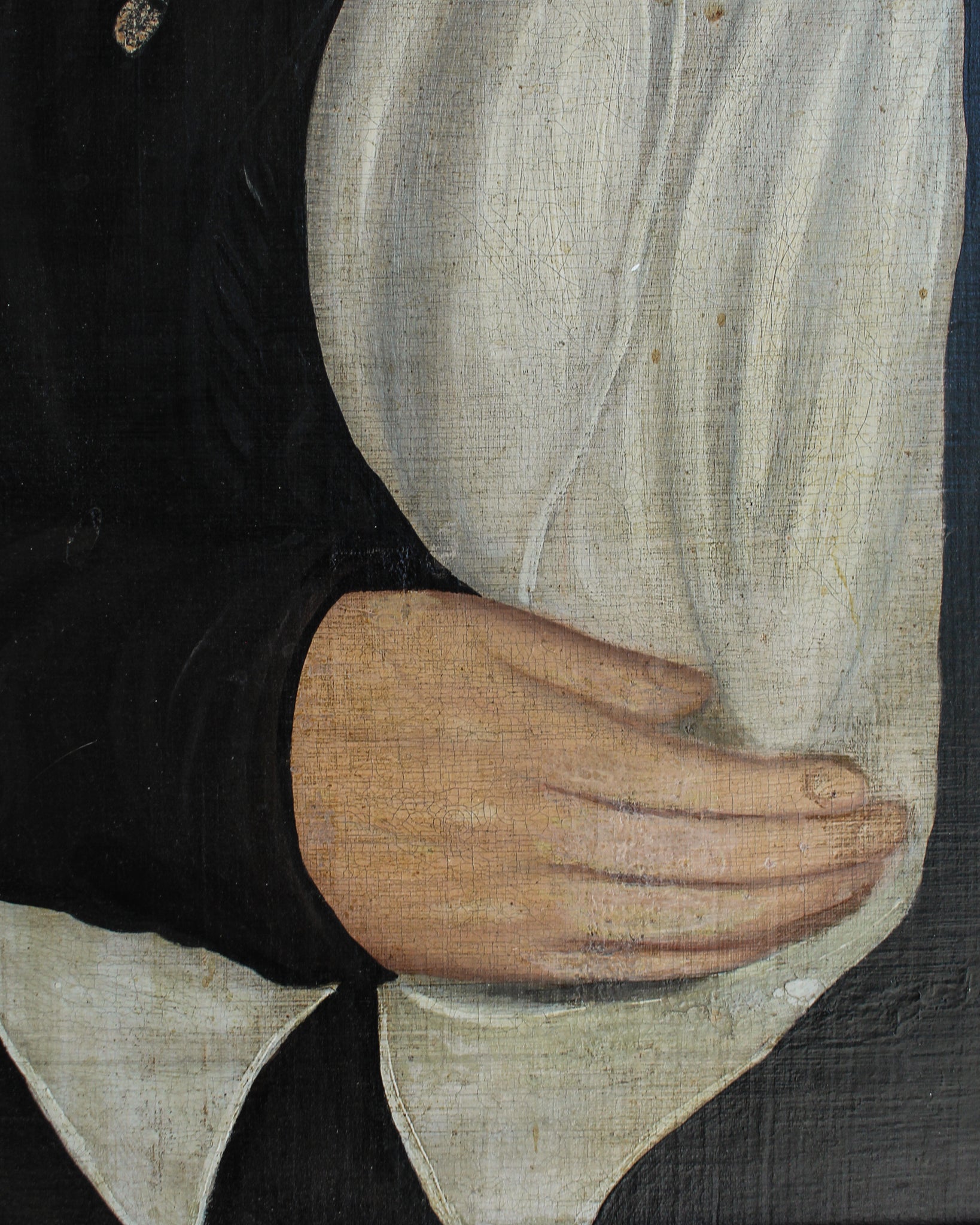 19th Century American School Portrait of Phoebe Mullican, Died 1826, Oil on Canvas