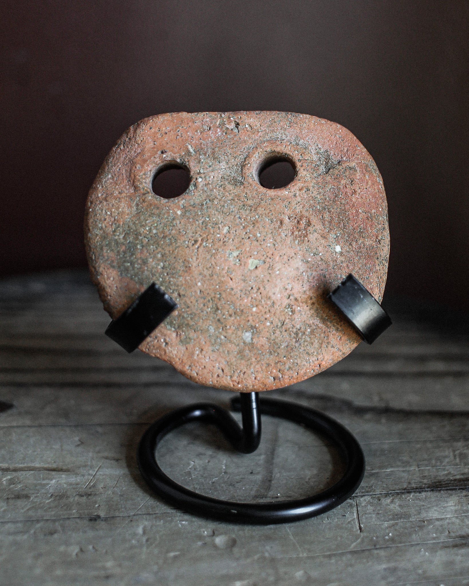Pheonician Terracotta Fishing Weight on Stand - A