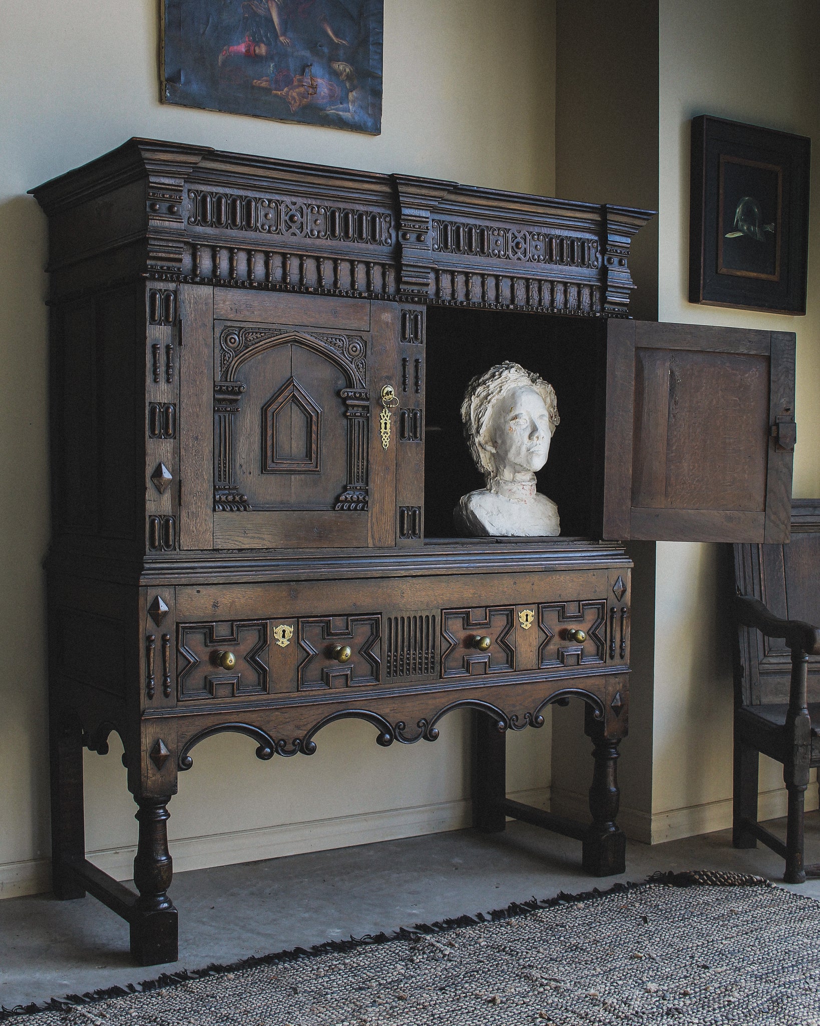 Charles II Cabinet on Stand