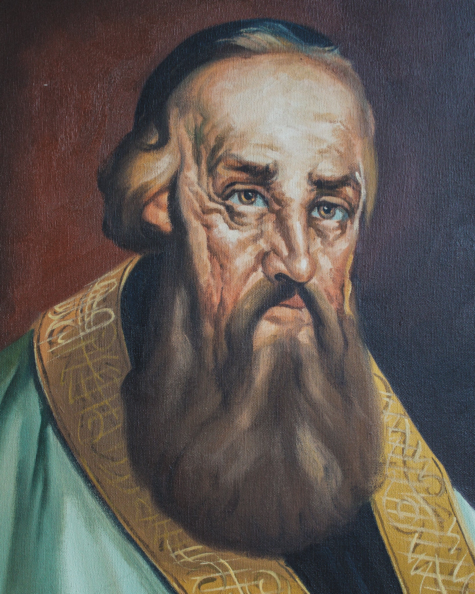 Religious Man, Oil on Canvas