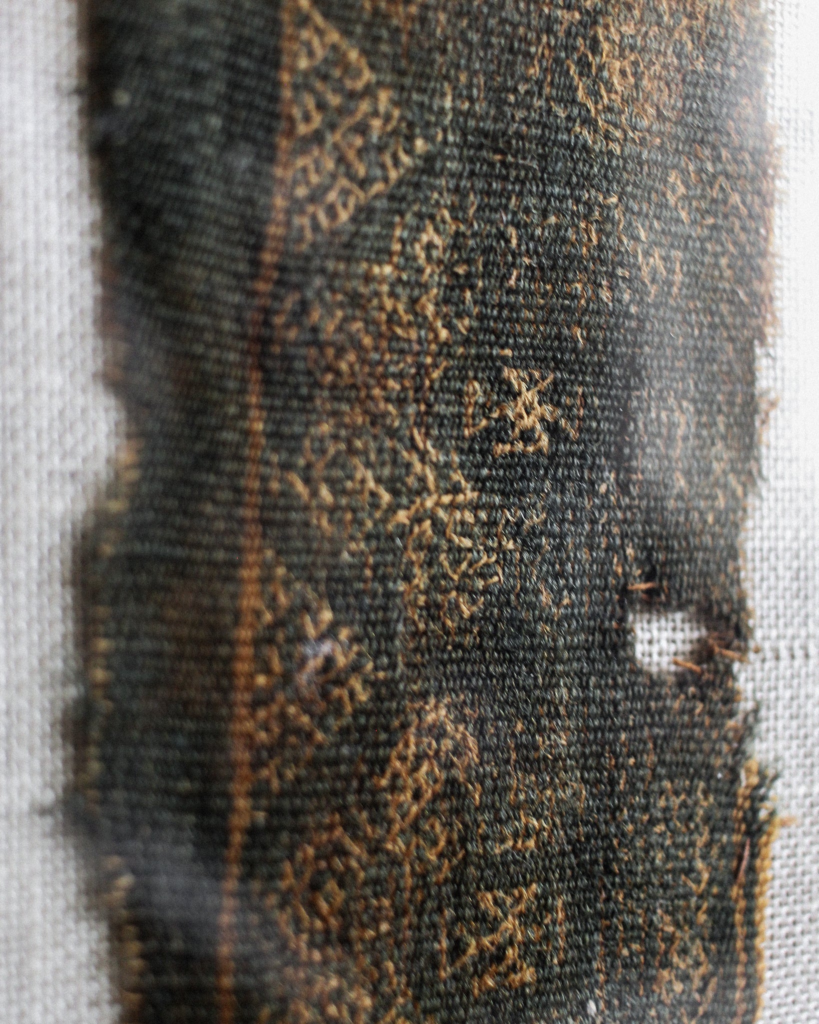 Coptic Egyptian Textile Fragment in Frame