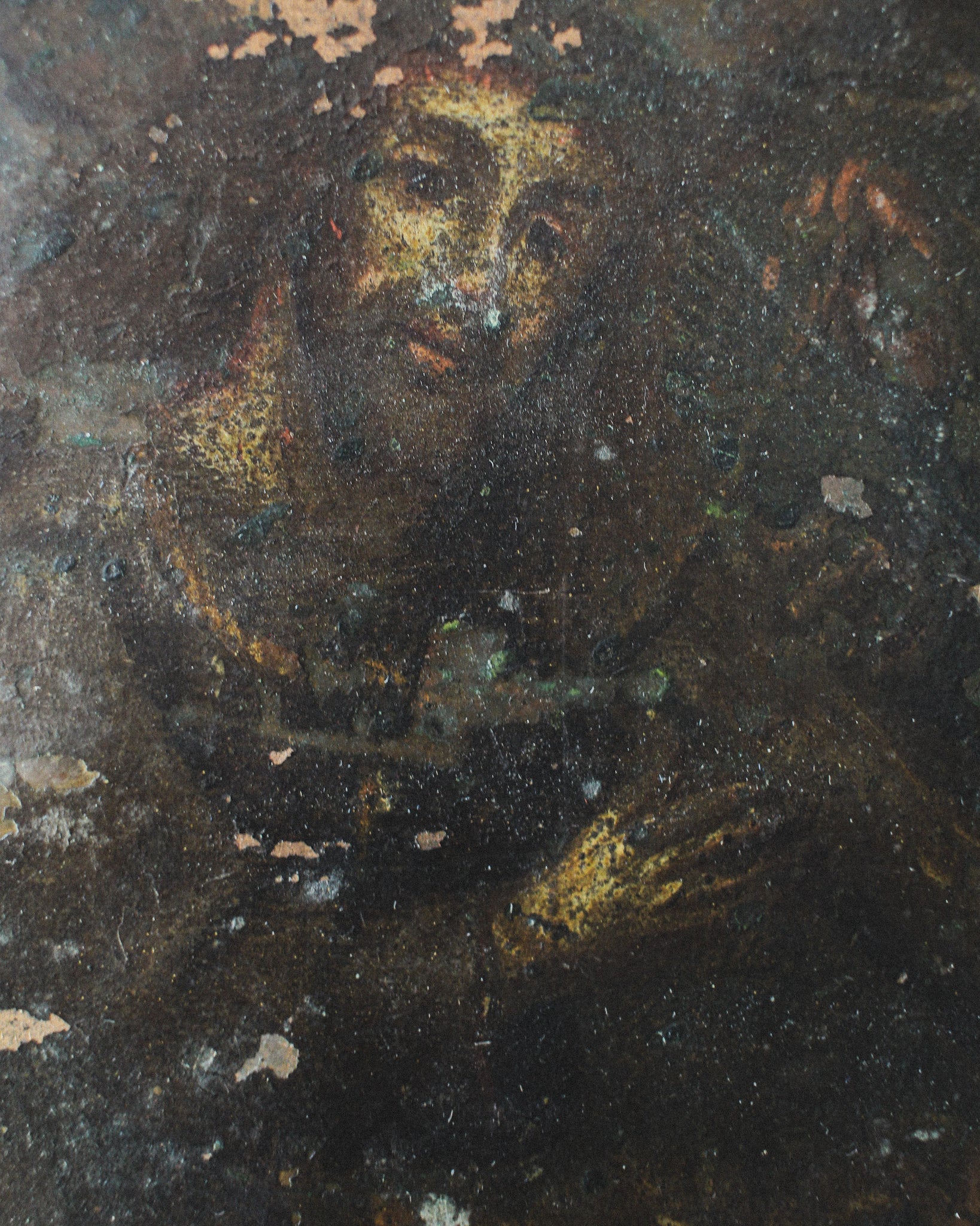 18th Century Oil on Copper Panel of Christ