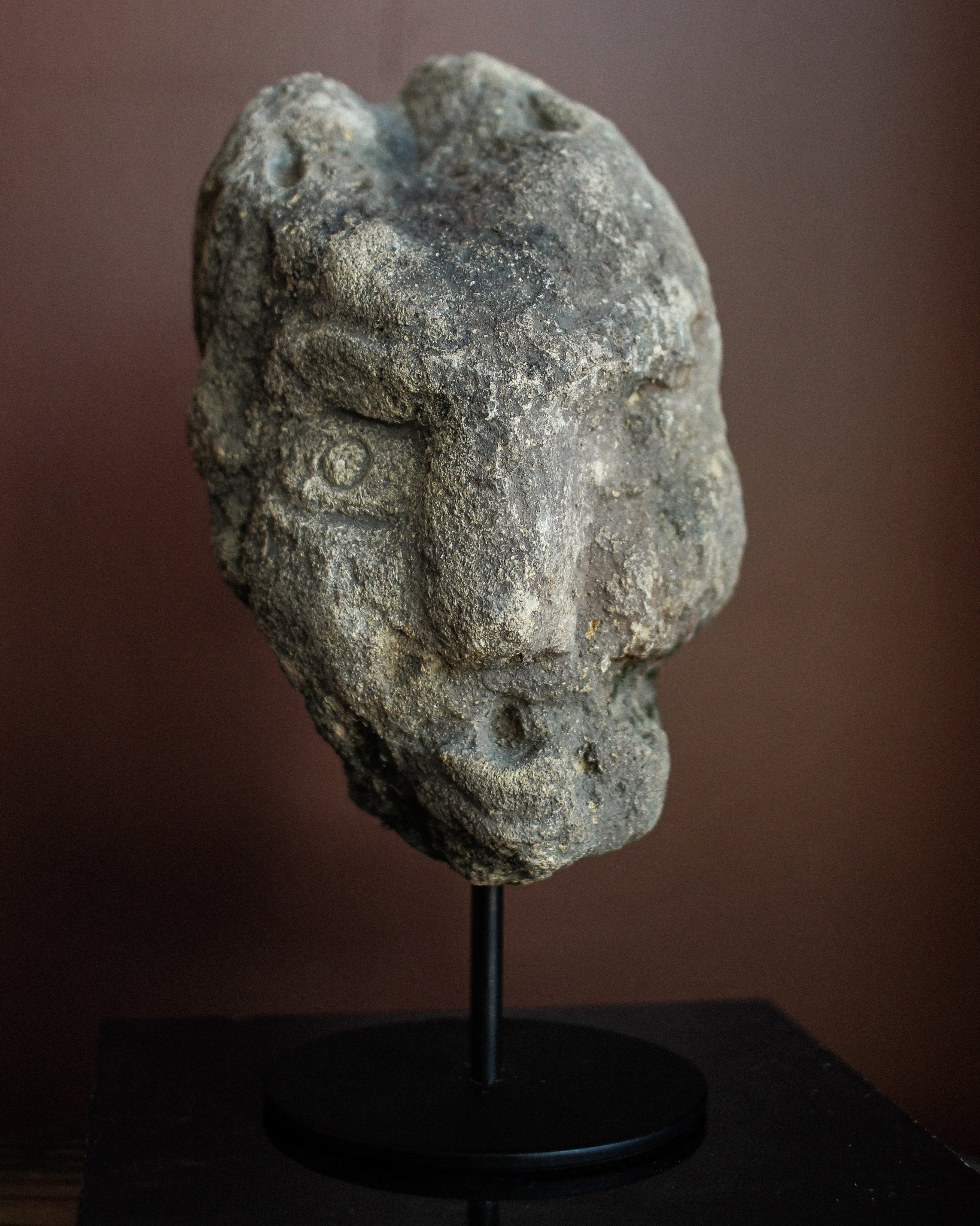14th Century Stone Grotesque Head
