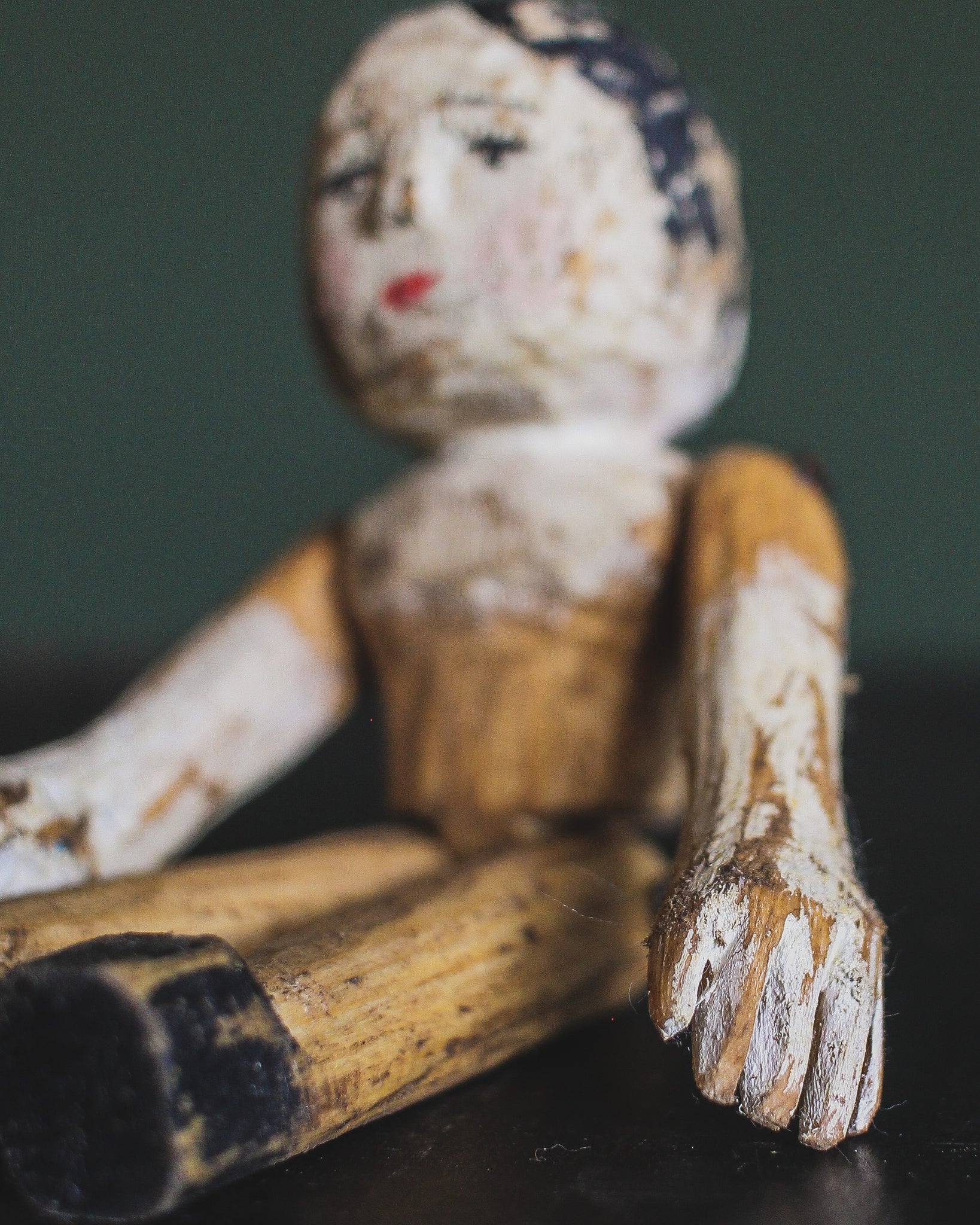Hand Carved Articulated Doll