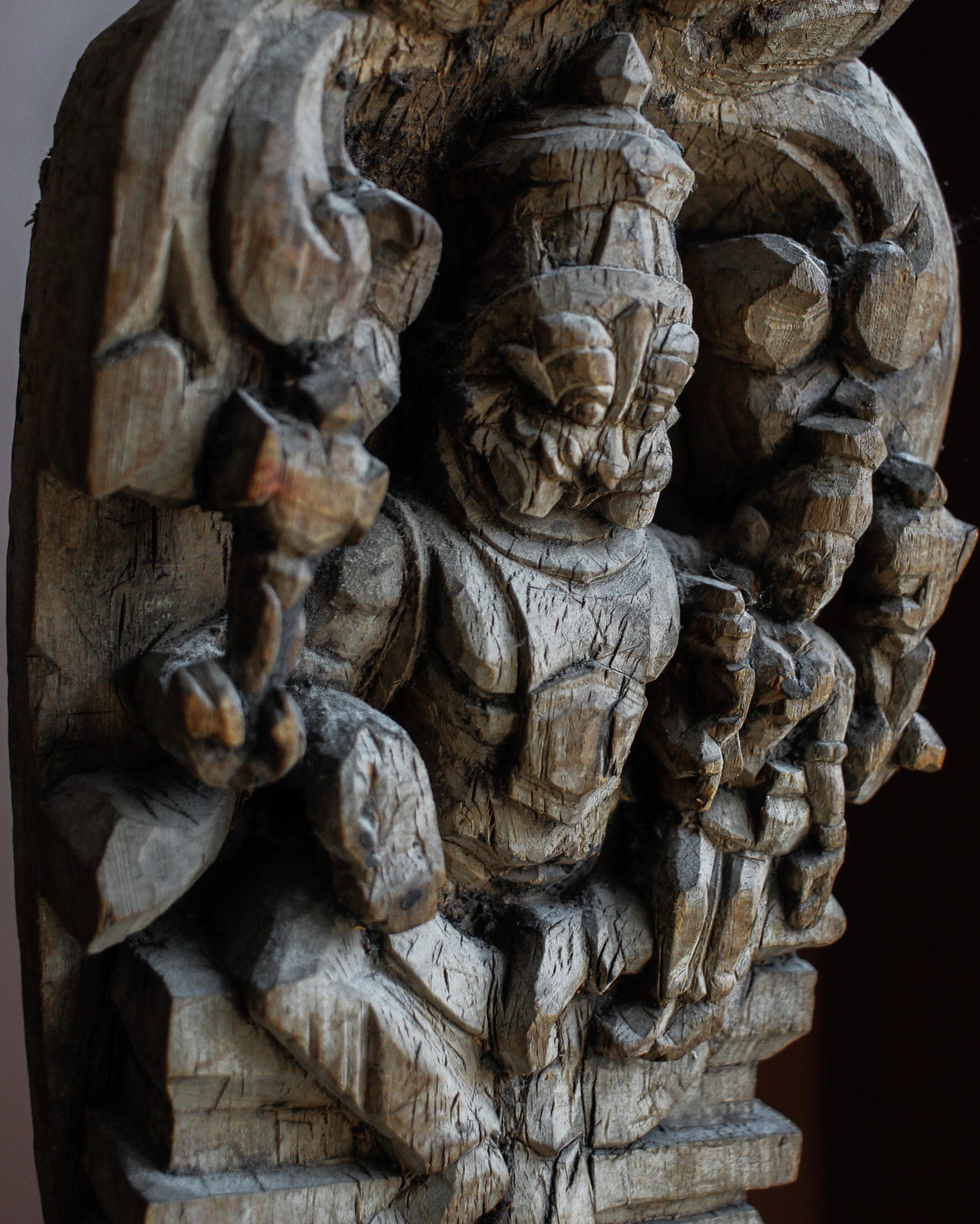 Kirtimukha Temple Carving on Stand