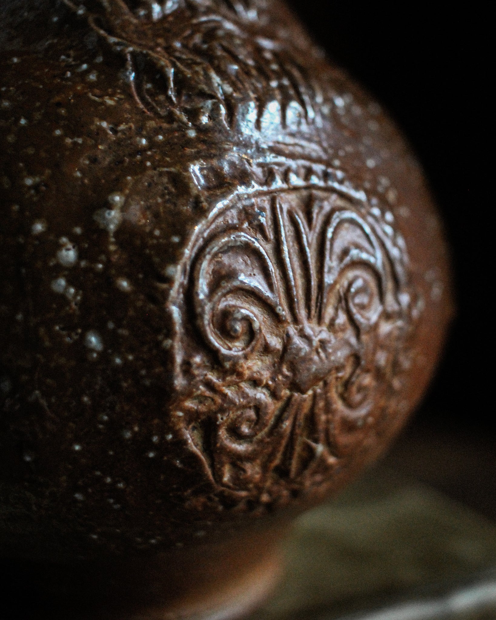 Small Bulbous 17th Century Bellarmine Jug