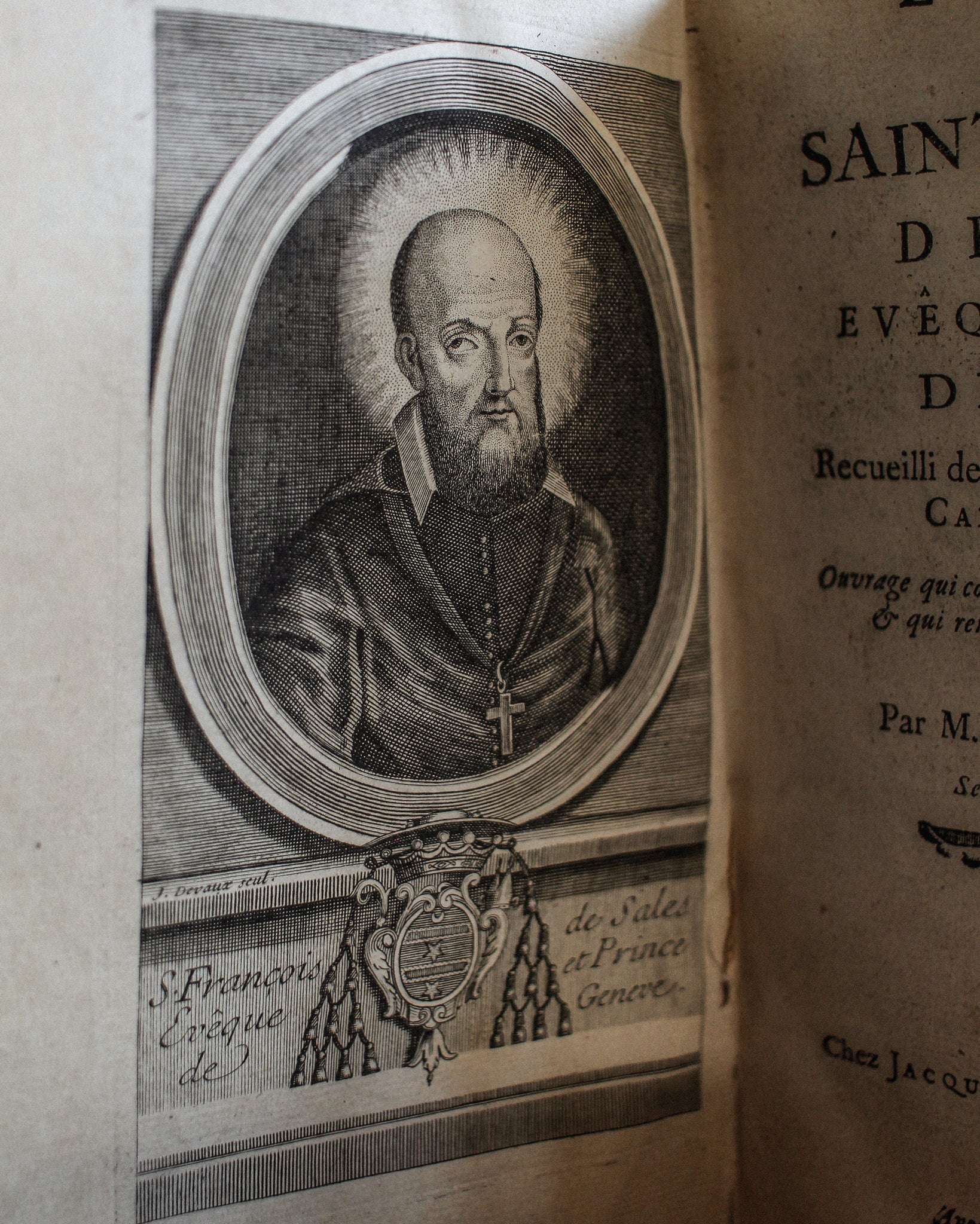 The Spirit of Saint Francis, Leather and Gilt Bound, 1731