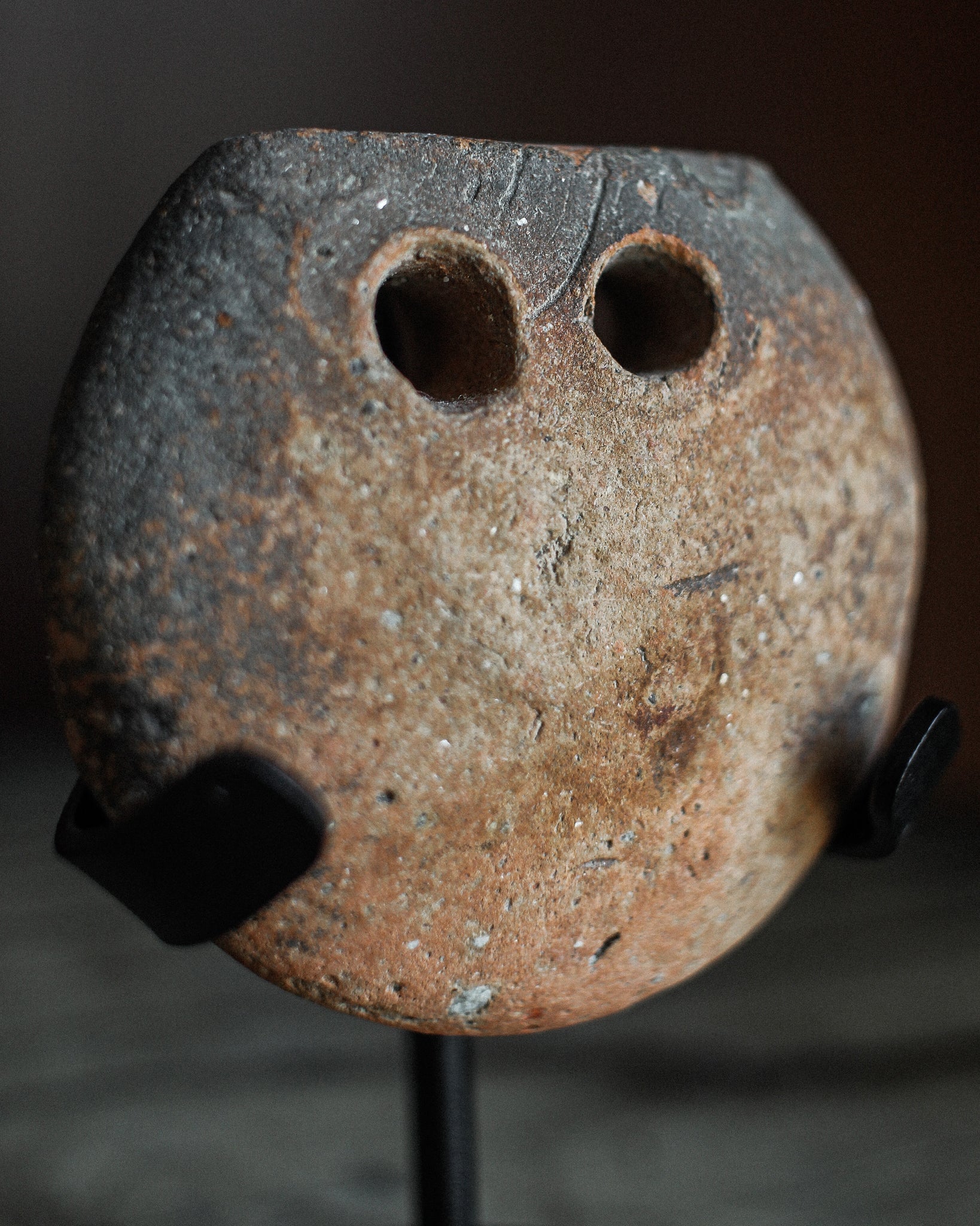 Pheonician Terracotta Fishing Weight on Stand - B