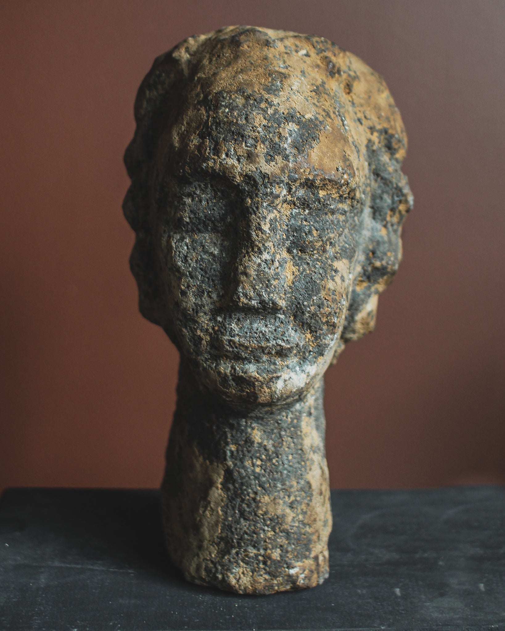 Dark Age Era Stone Head