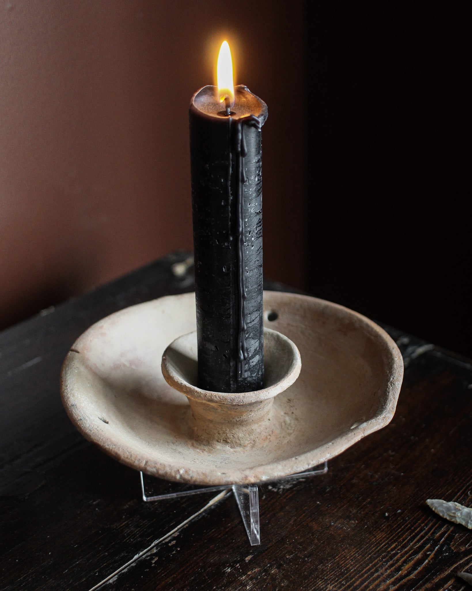 Ancient Pottery Candle Holder