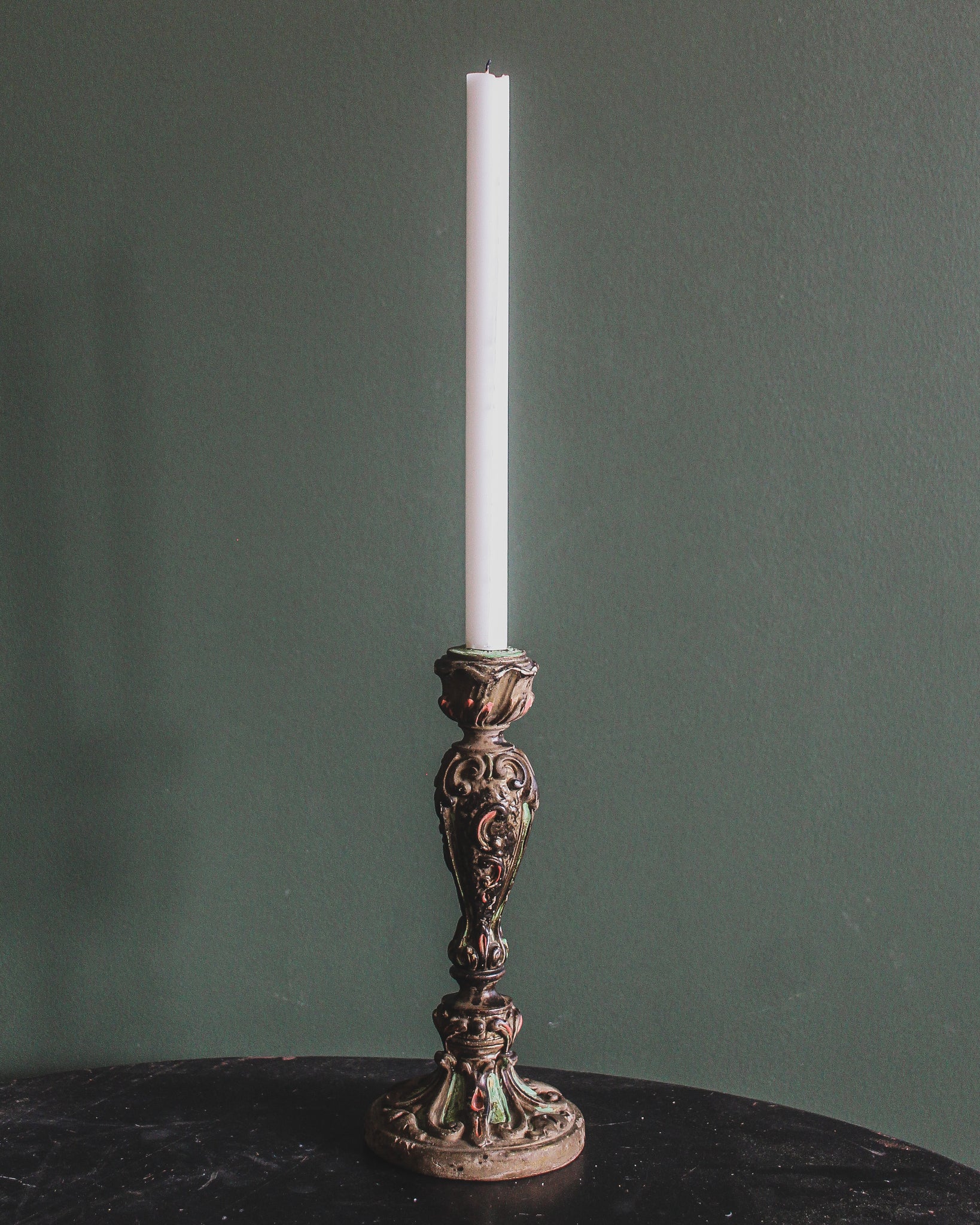 Painted Candlestick