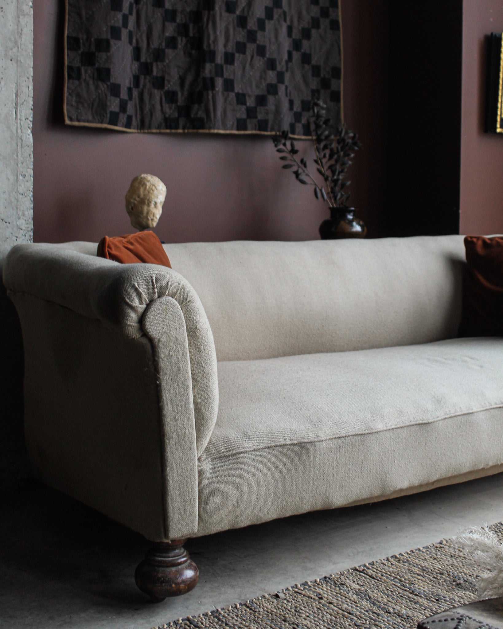 19th Century English Chesterfield Sofa