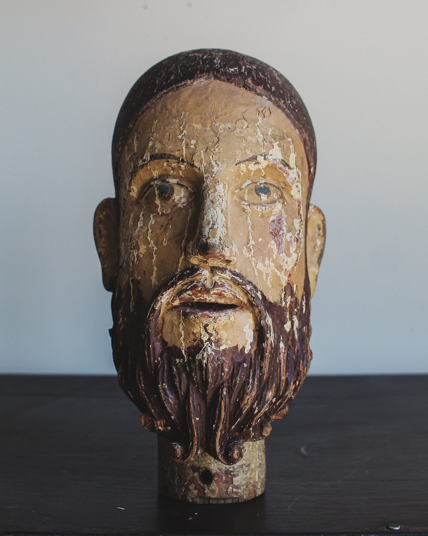 Carved Head Of Christ